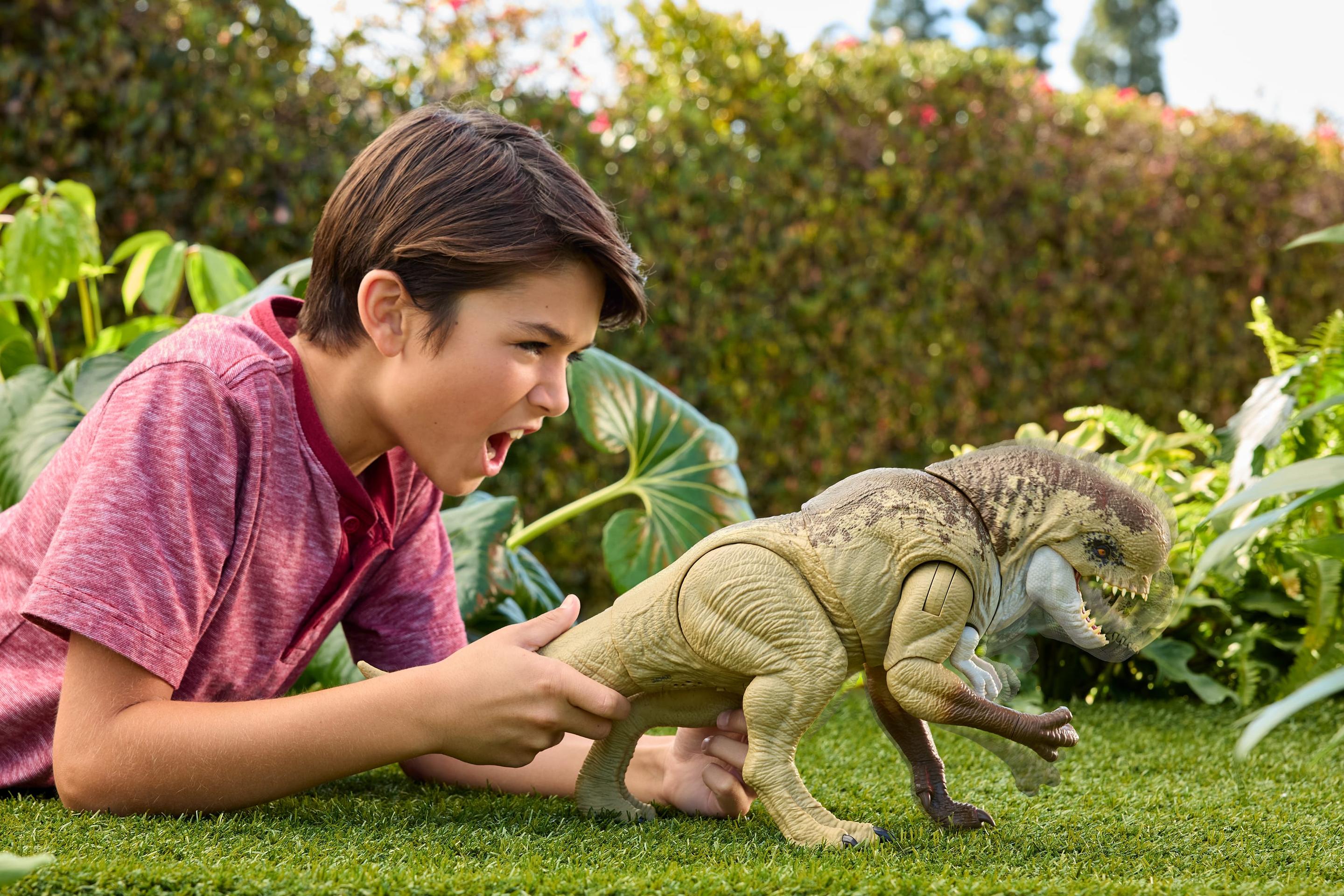 Produktbild Jurassic World Rebirth Bösewicht1 Dino-Actionfigur, 56 cm Doppelattacke Dinosaurier-Spielzeug, 2 Angriffe 6 von 6