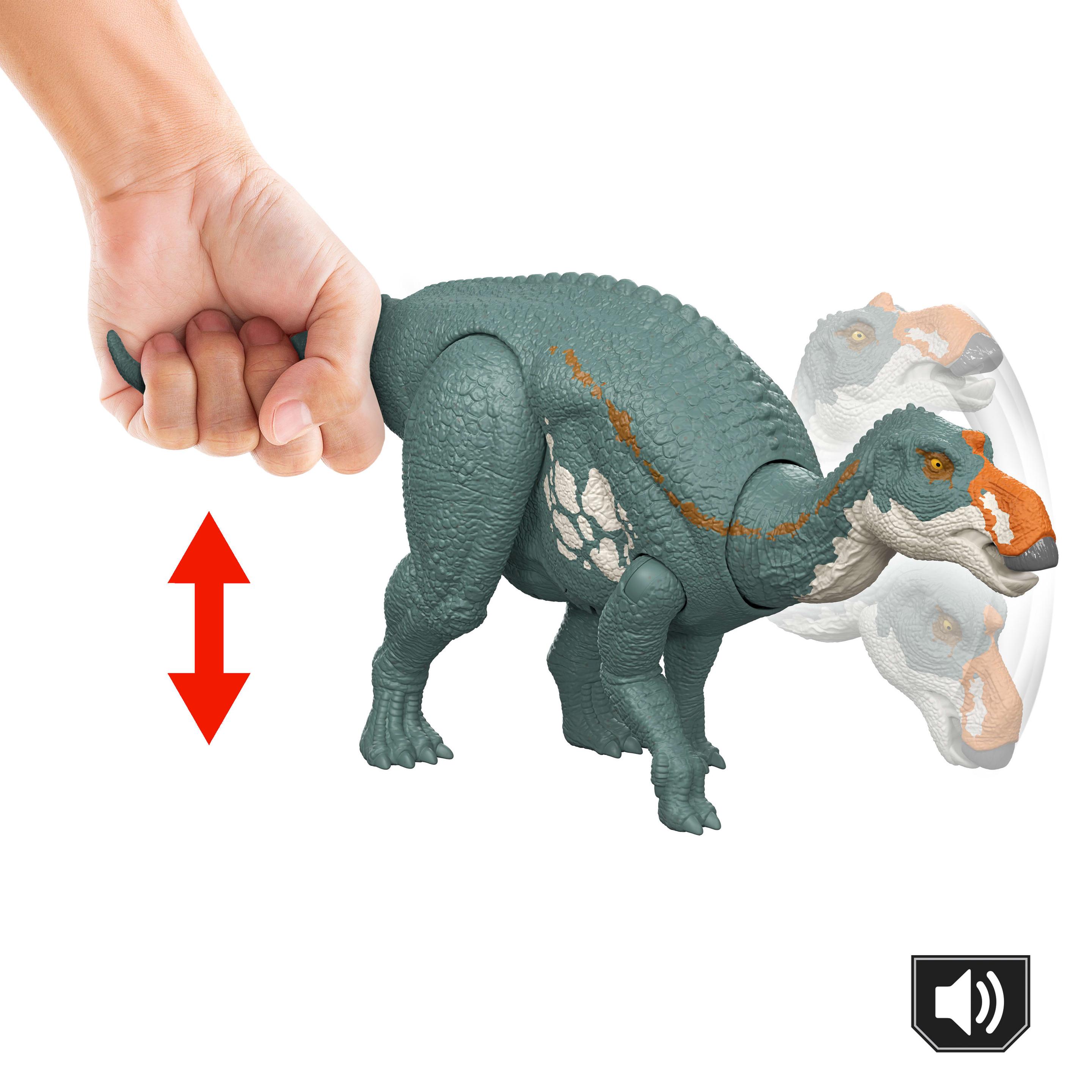 Produktbild Jurassic World: Die Wiedergeburt Wild Roar Maiasaura Dinosaurierspielzeug mit schwanzgesteuertem Beiß-Angriff und Brüllgeräusch 4 von 6