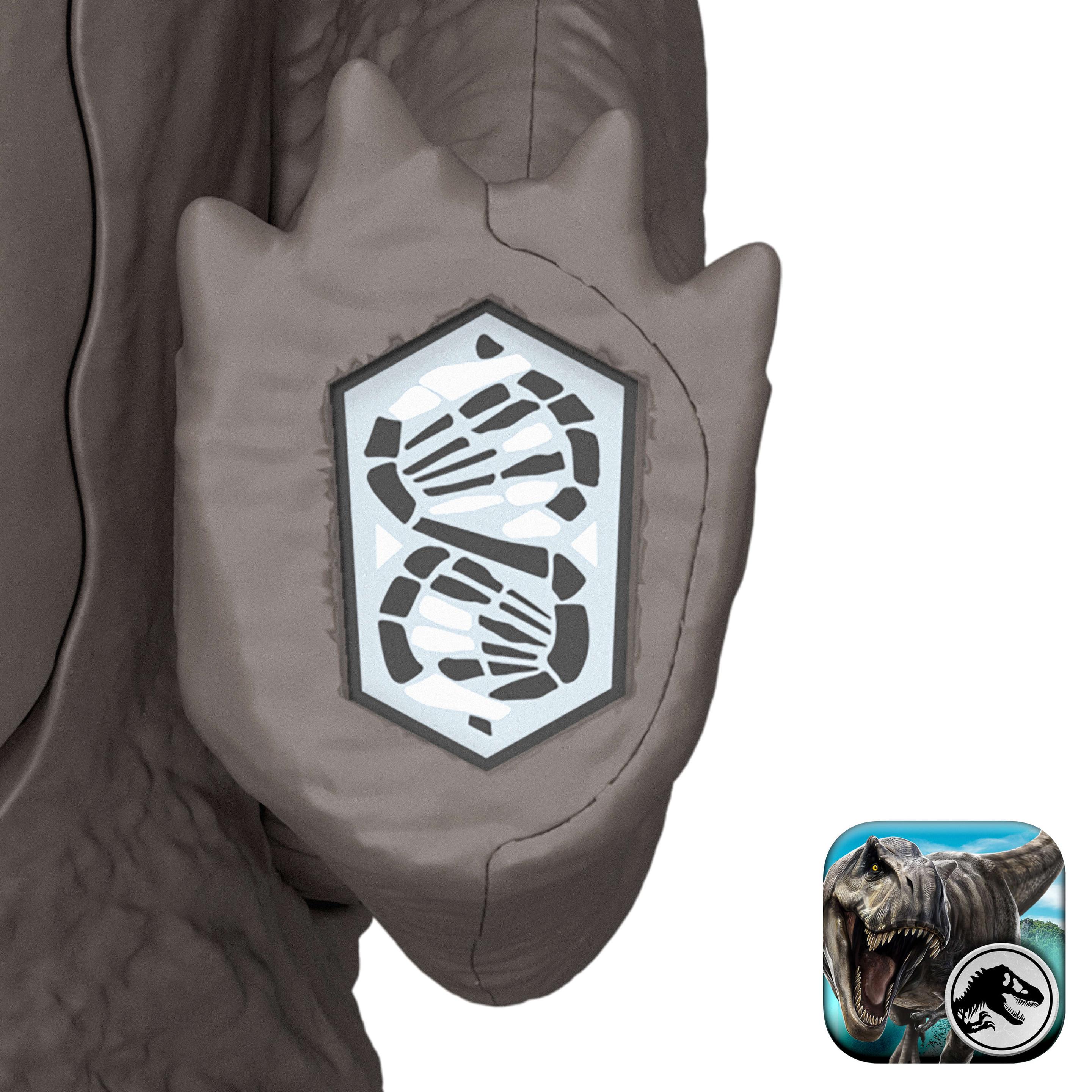 Produktbild Jurassic World: Die Wiedergeburt Wild Roar Nasutoceratops Dinosaurierspielzeug mit schwanzgesteuertem Beiß-Angriff und Brüllgeräusch 3 von 6