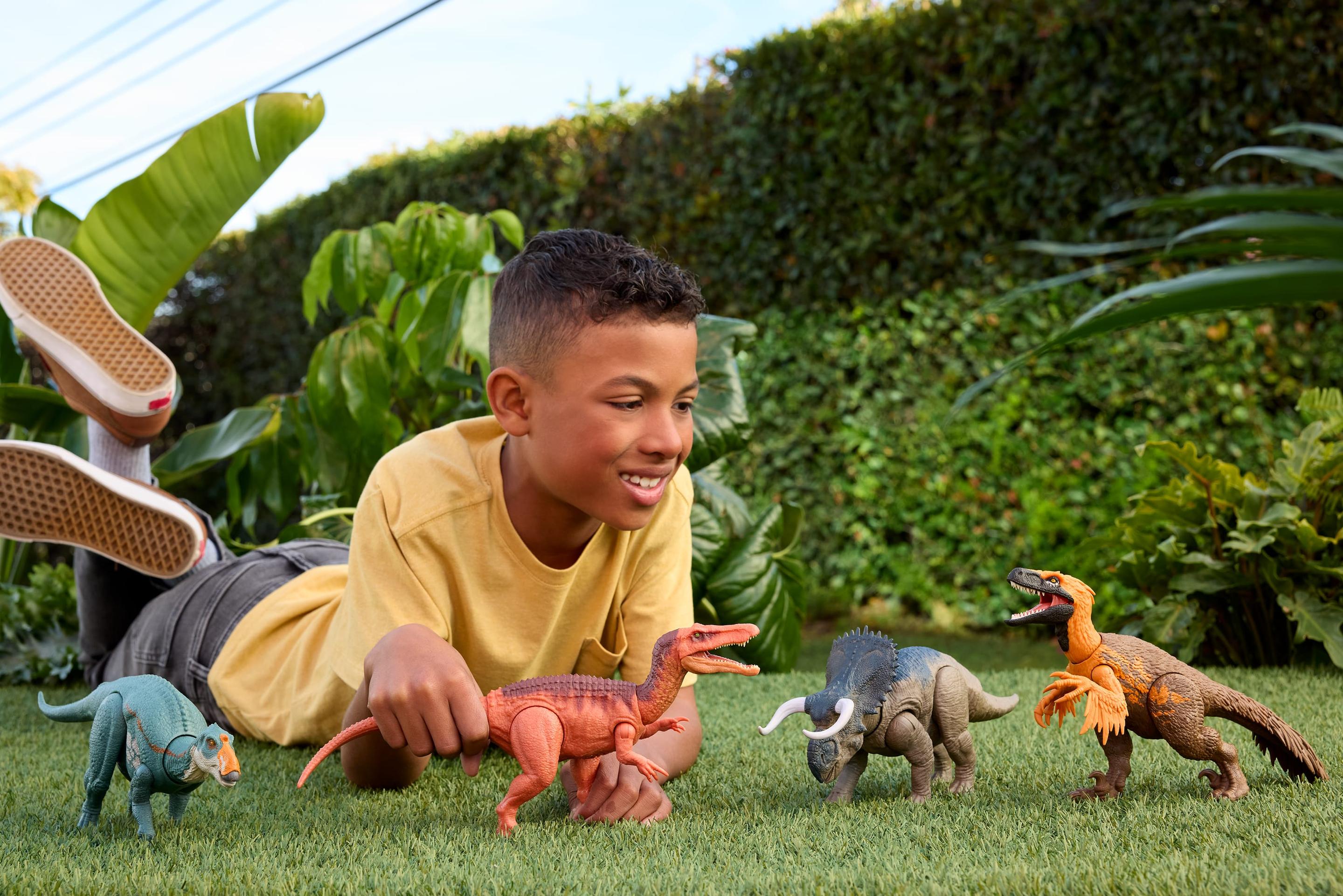 Produktbild Jurassic World: Die Wiedergeburt Wild Roar Baryonyx Dinosaurierspielzeug mit schwanzgesteuertem Beiß-Angriff und Brüllgeräusch 6 von 6