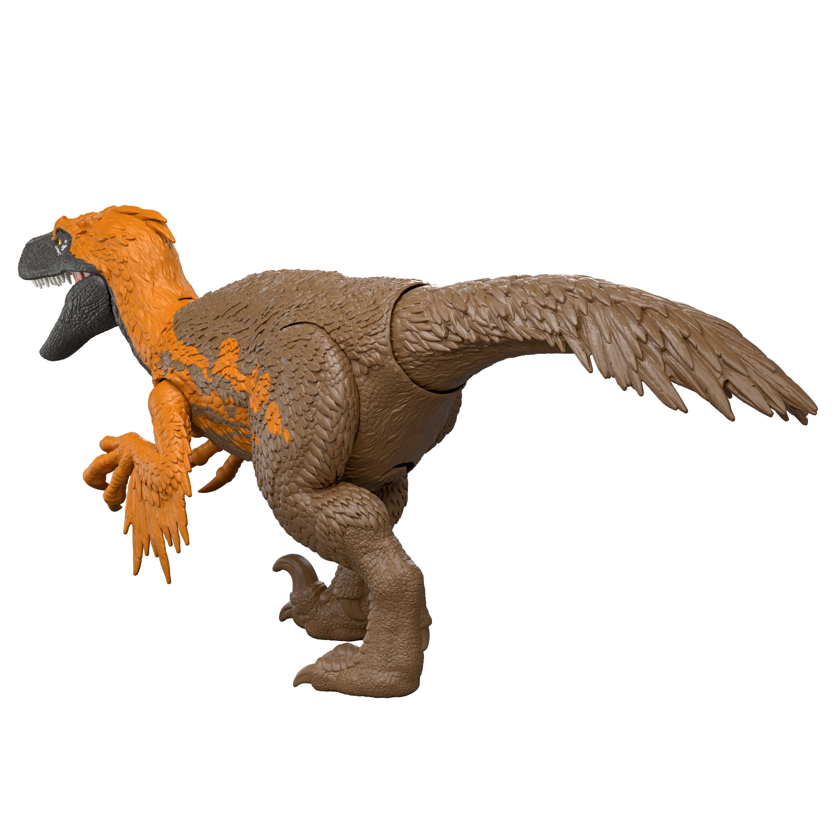 Produktbild Jurassic World: Die Wiedergeburt Wild Roar Utahraptor Dinosaurierspielzeug mit schwanzgesteuertem Beiß-Angriff und Brüllgeräusch 2 von 6