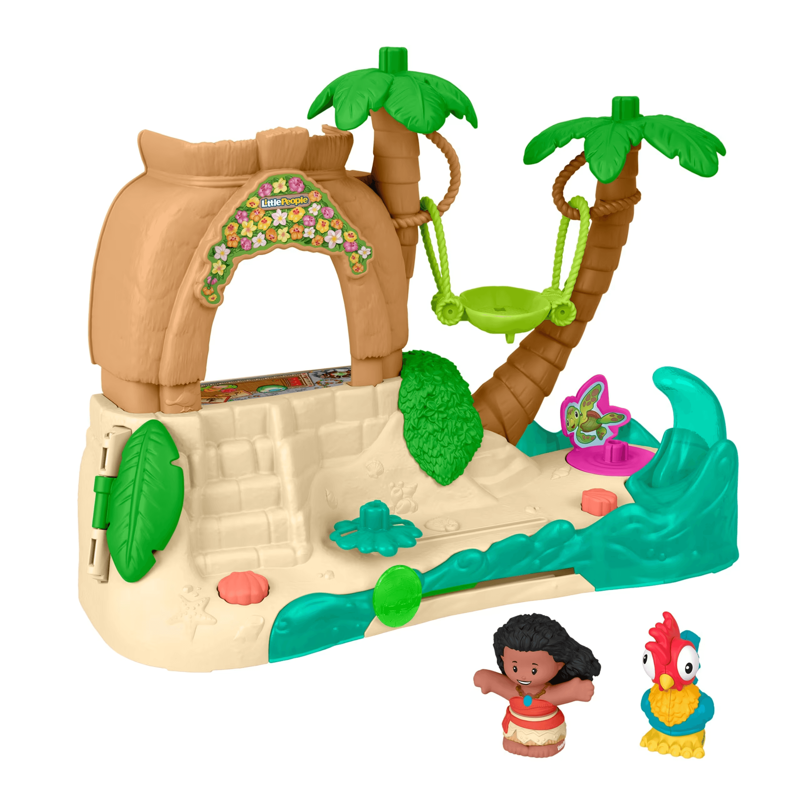 Fisher-Price Little People Disney Princess Moana Abenteuer-Dorf – Spielspaß für kleine Entdecker