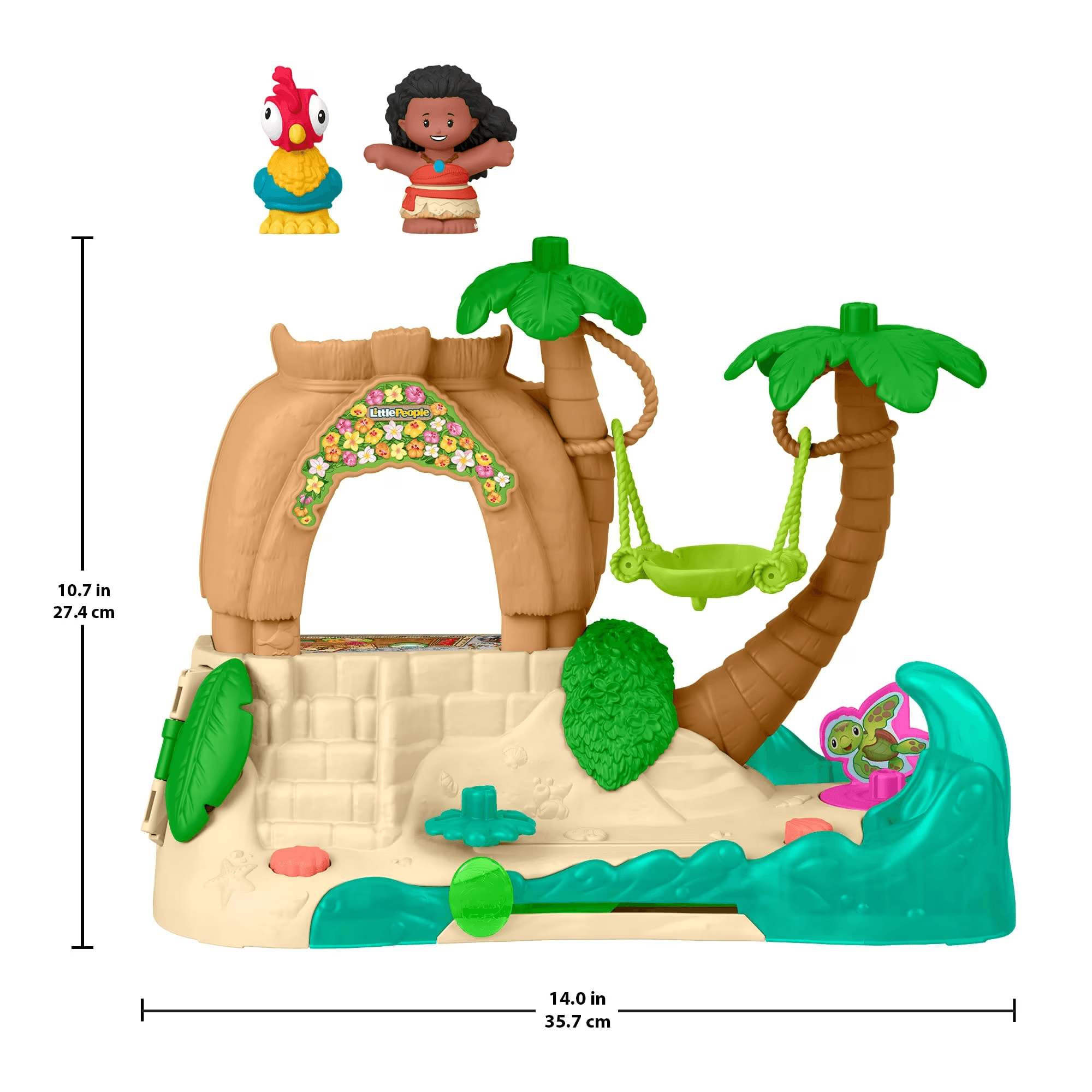 Produktbild Fisher-Price Little People Disney Princess Moana Abenteuer-Dorf – Spielspaß für kleine Entdecker 2 von 6
