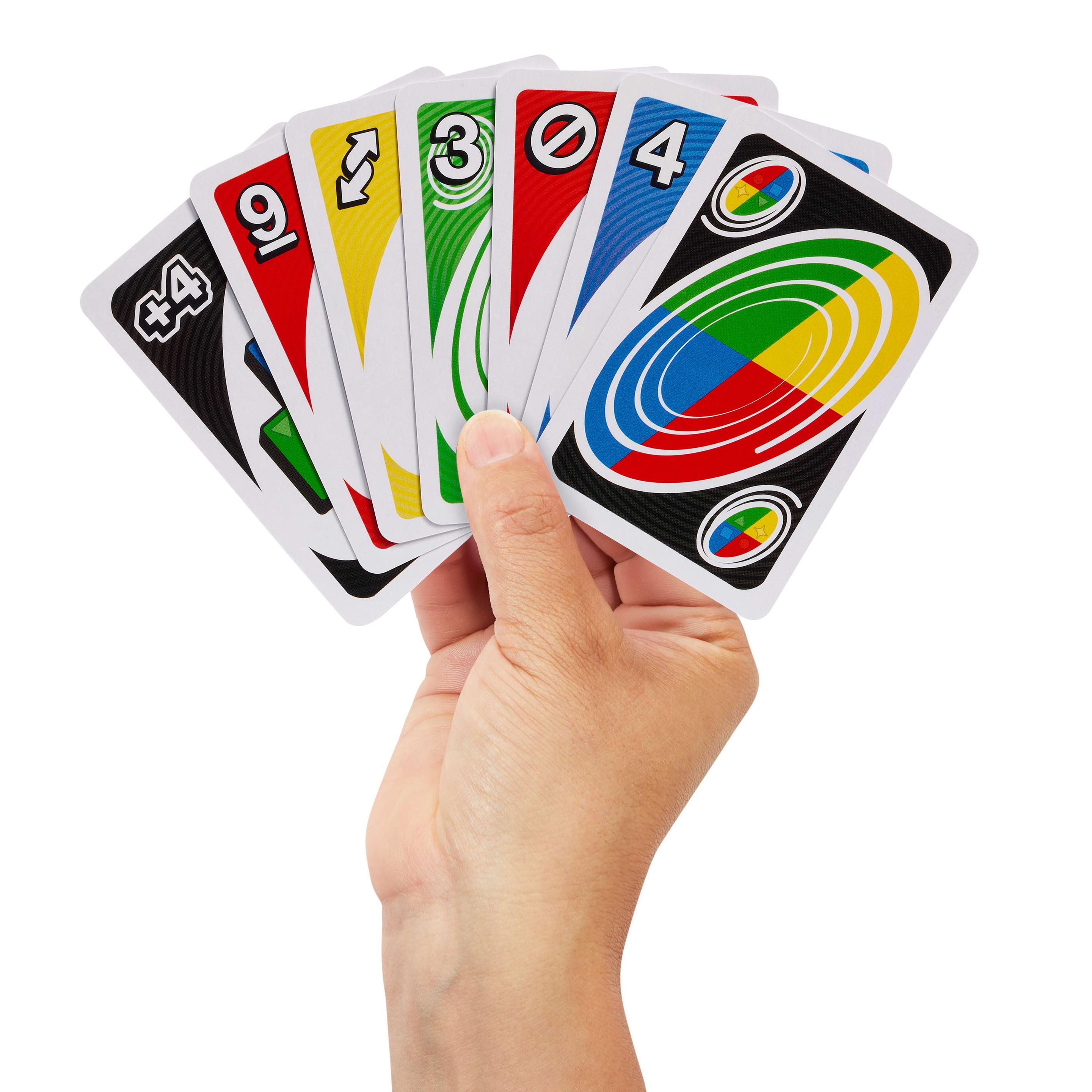 Produktbild UNO Spin Kartenspiel für Kinder, Erwachsene und Spieleabende mit der Familie, klassisches Spiel mit Drehscheibe 3 von 6
