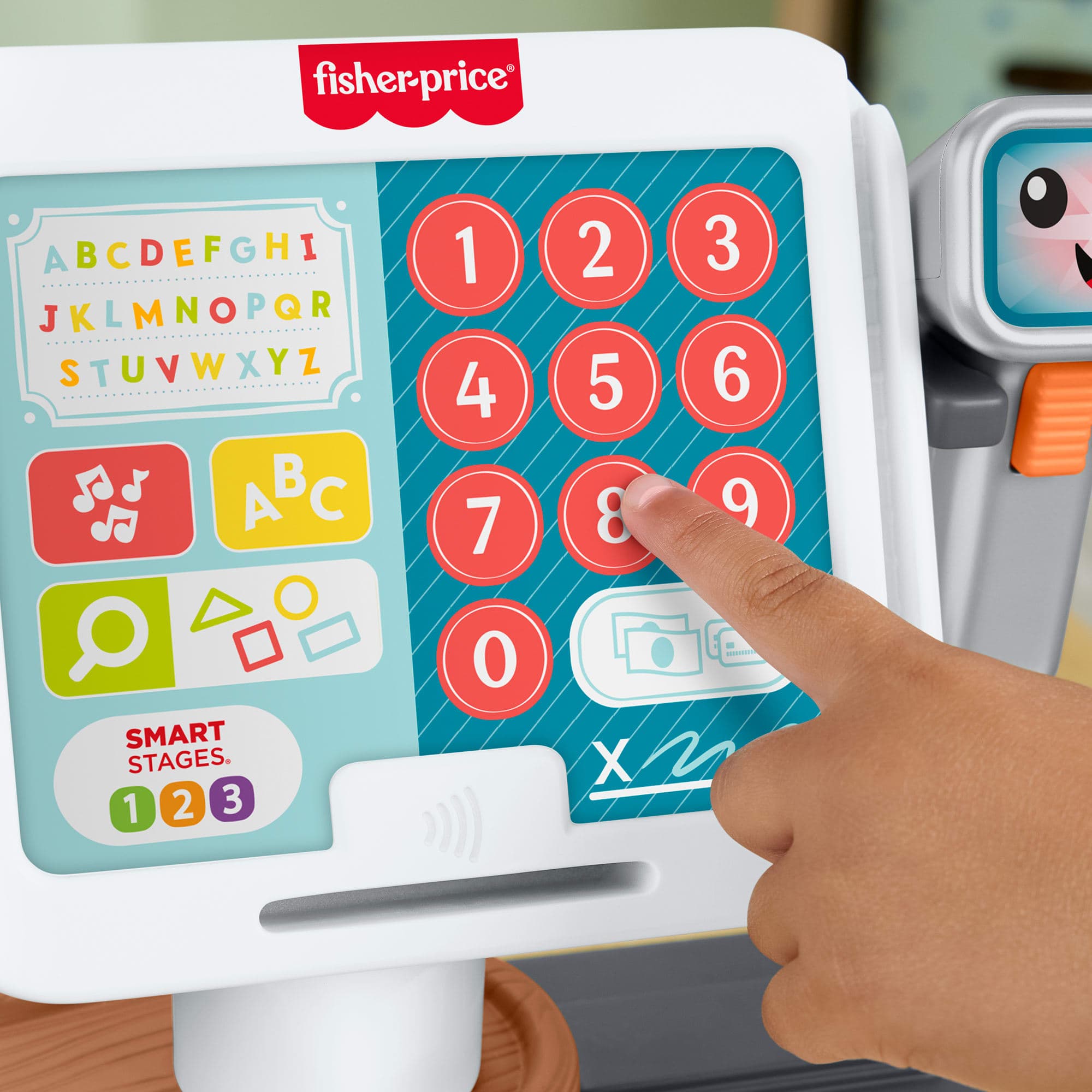 Produktbild Fisher-Price elektrisches Lernspielzeug für Kleinkinder Lernspaß Meine erste Spielkasse, mehrsprachige Version 5 von 6