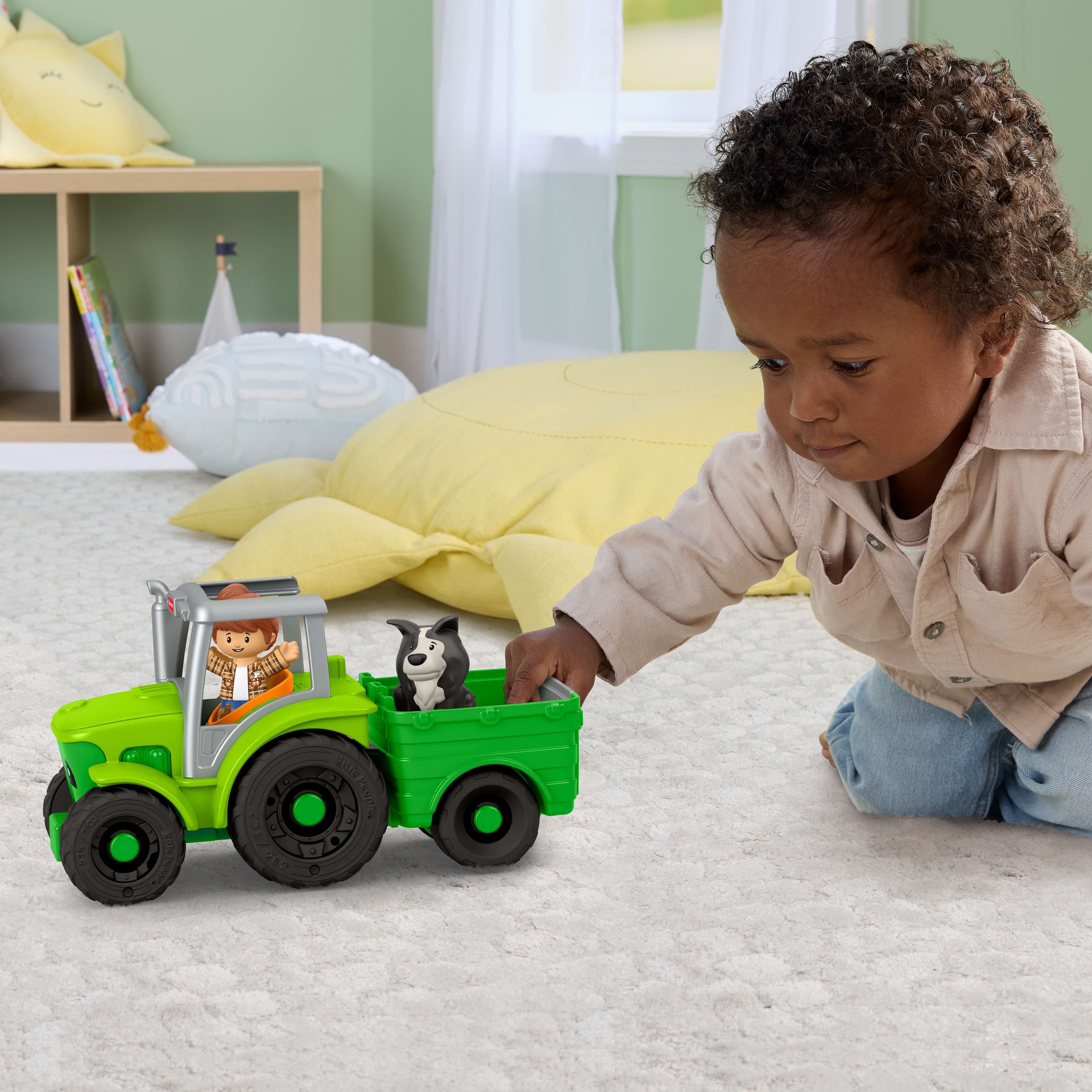Produktbild Fisher-Price Little People Mein erster Traktor, musikalisches Fahrzeug für den Bauernhof und 2 Figuren für Kleinkinder 6 von 6