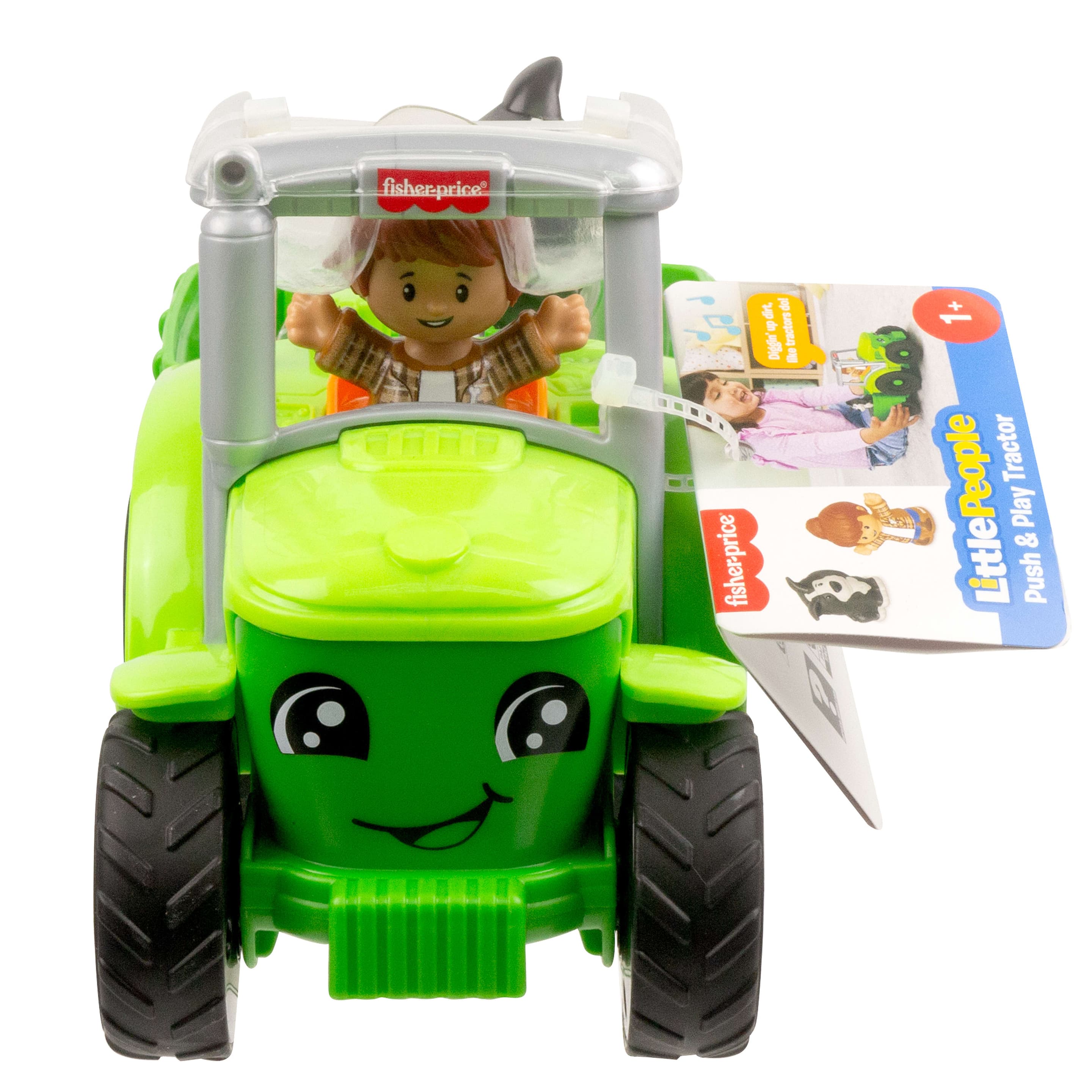 Produktbild Fisher-Price Little People Mein erster Traktor, musikalisches Fahrzeug für den Bauernhof und 2 Figuren für Kleinkinder 2 von 6