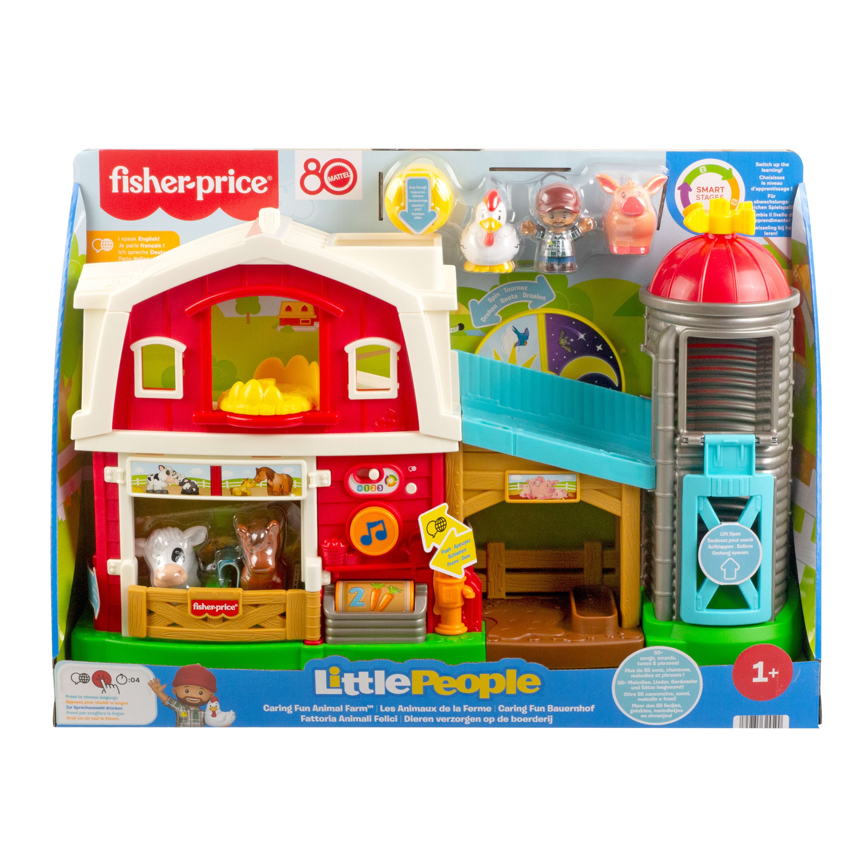 Produktbild Fisher-Price Little People Pflegespaß Bauernhof Spielset Lernspielzeug für Kleinkinder, mehrsprachige Version 2 von 6