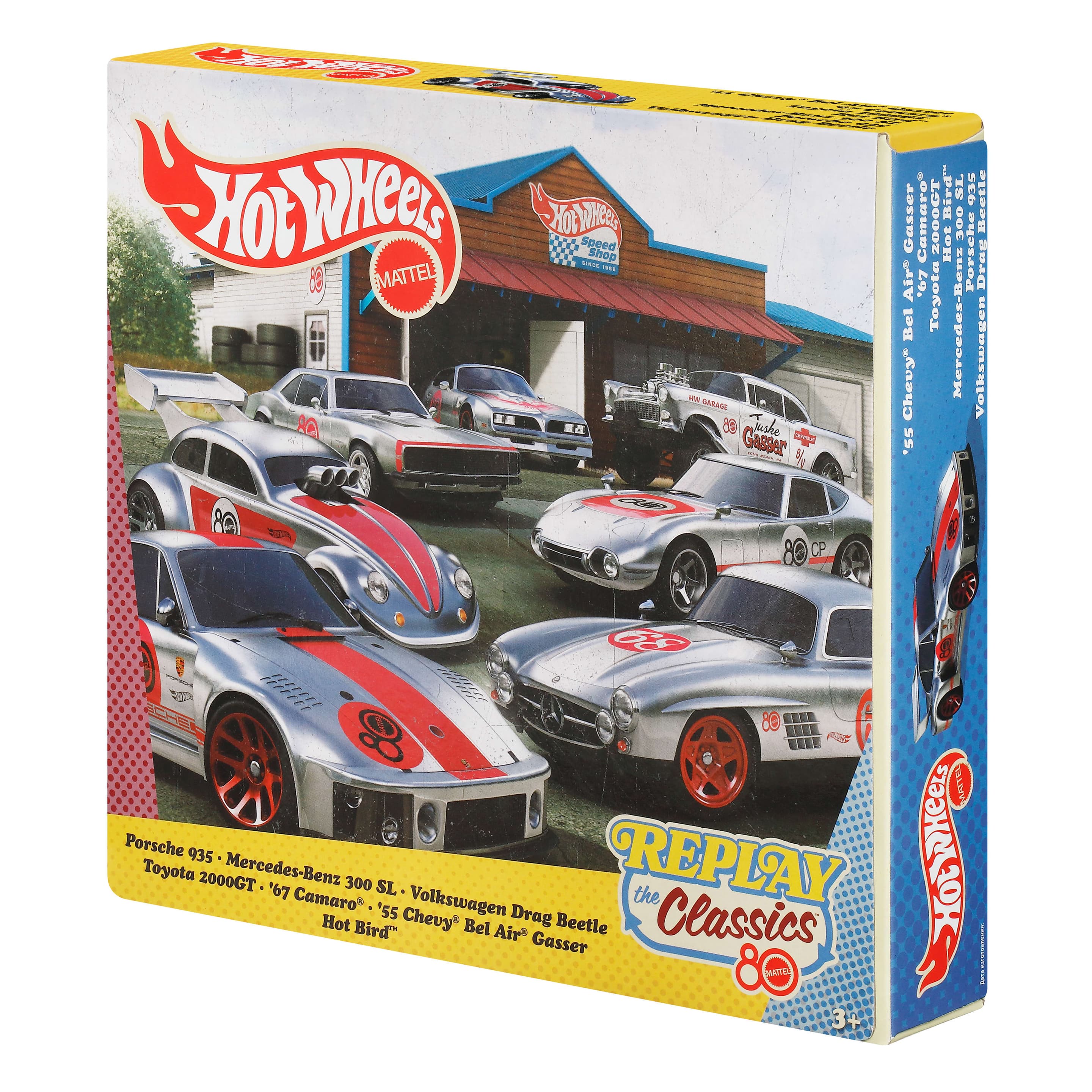 Produktbild Hot Wheels Silber-Serie Mattel 80. Jubiläum 7er-Pack, Set mit 7 Spielzeugautos im Maßstab 1:64 4 von 4