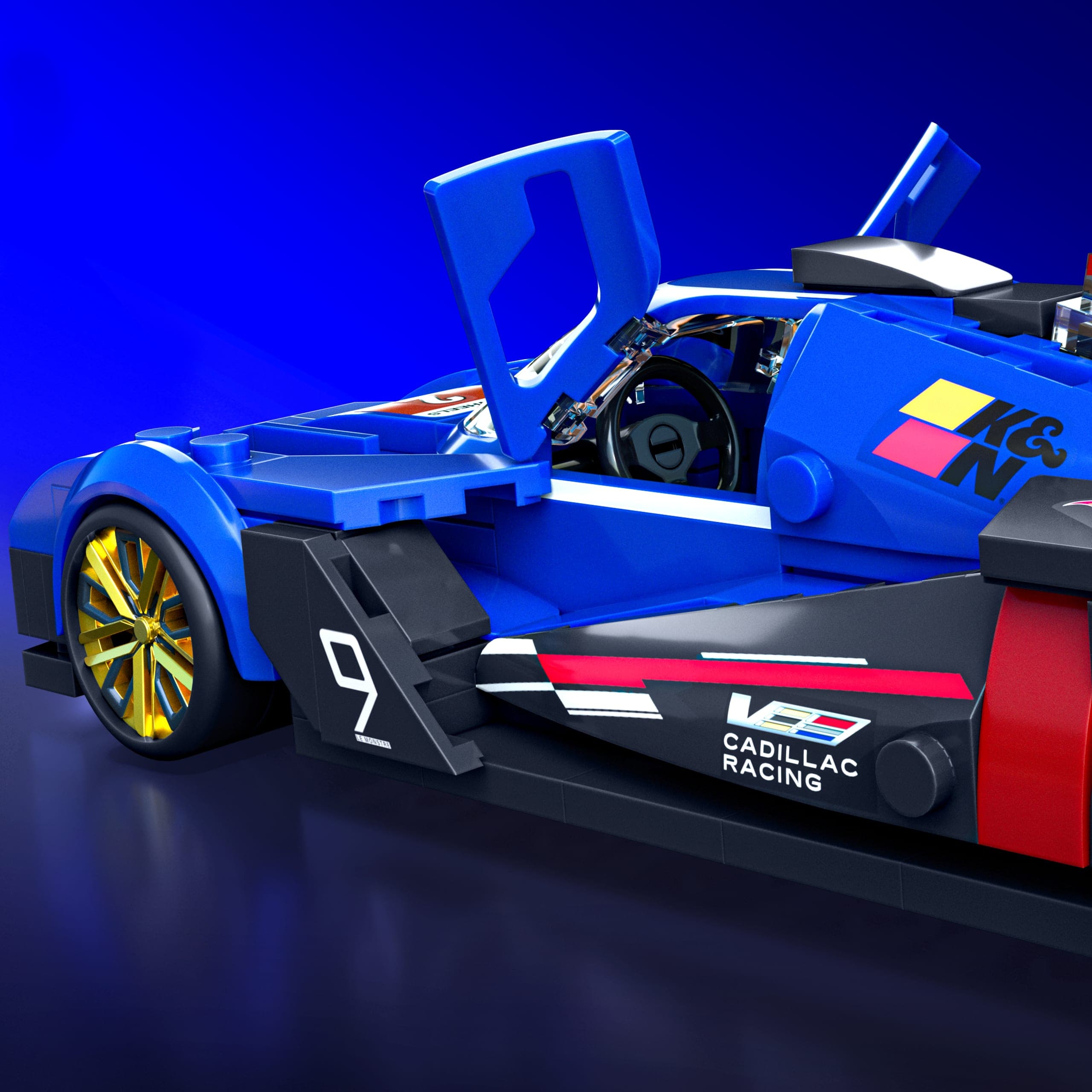 Produktbild Mattel Brick Shop Hot Wheels Cadillac Project GTP Hypercar Bauset (236 Teile), für Sammler 3 von 6