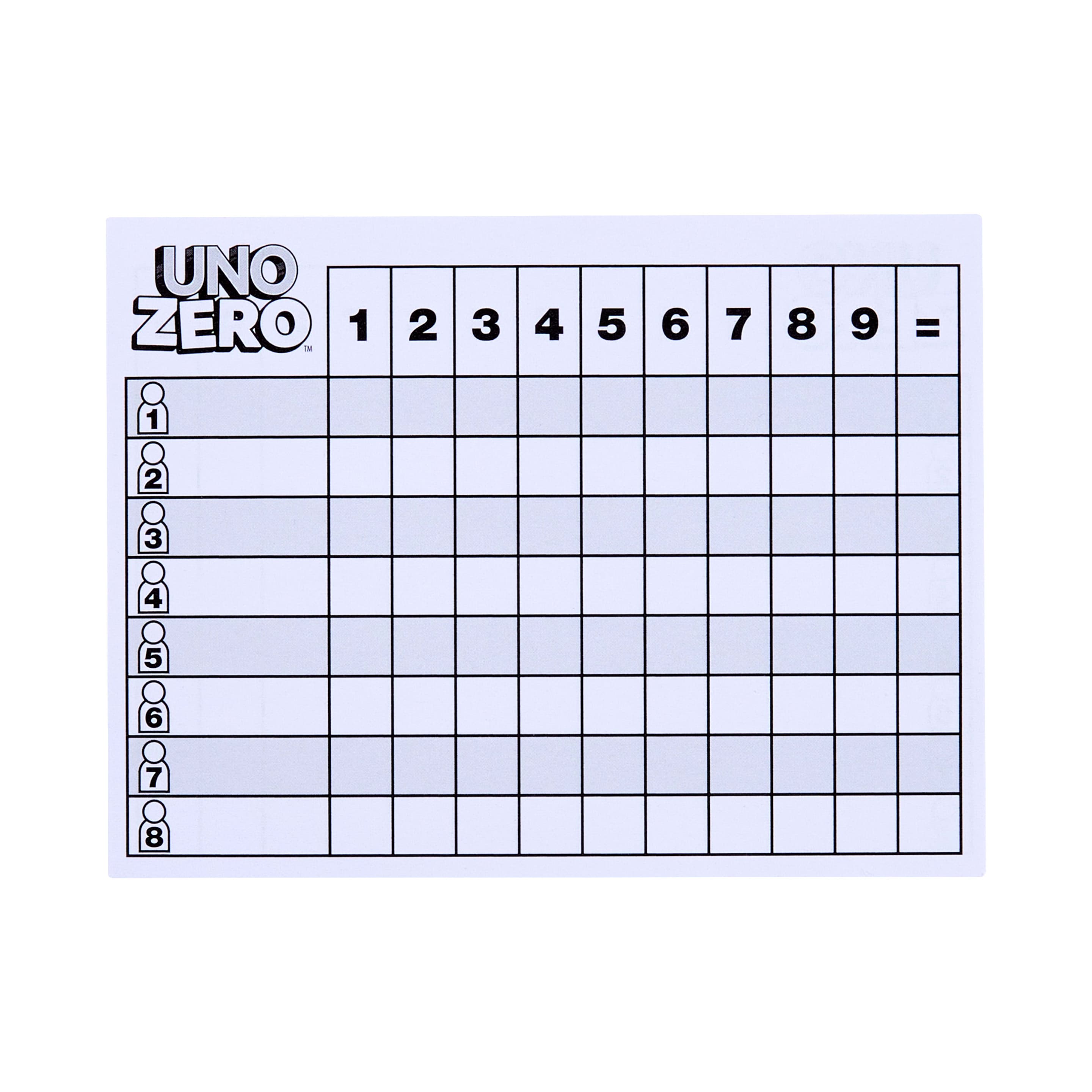 Produktbild UNO Zero Kartenspiel für Kinder, Erwachsene und Familienabende, Partys und Reisen, enthält Kartenspiel und Punktekarte 2 von 6