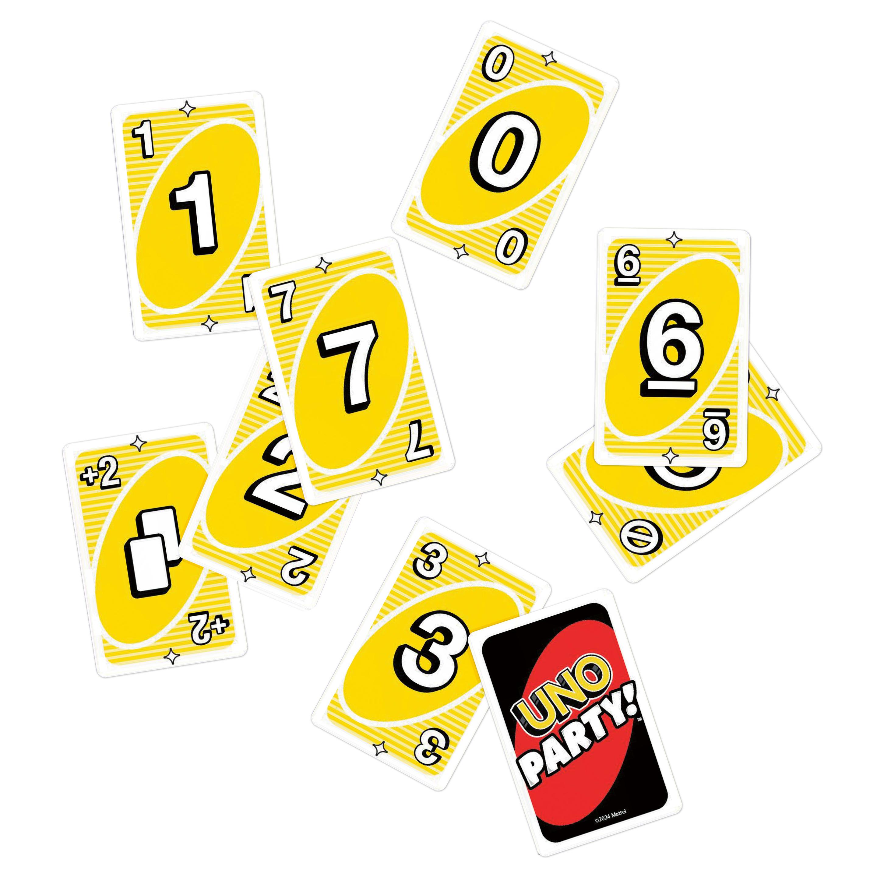 Produktbild UNO Party Kartenspiel für große Gruppen, Kinder, Erwachsene, Familienabende, 6 bis 14 Spieler, ab 7 Jahren 2 von 6