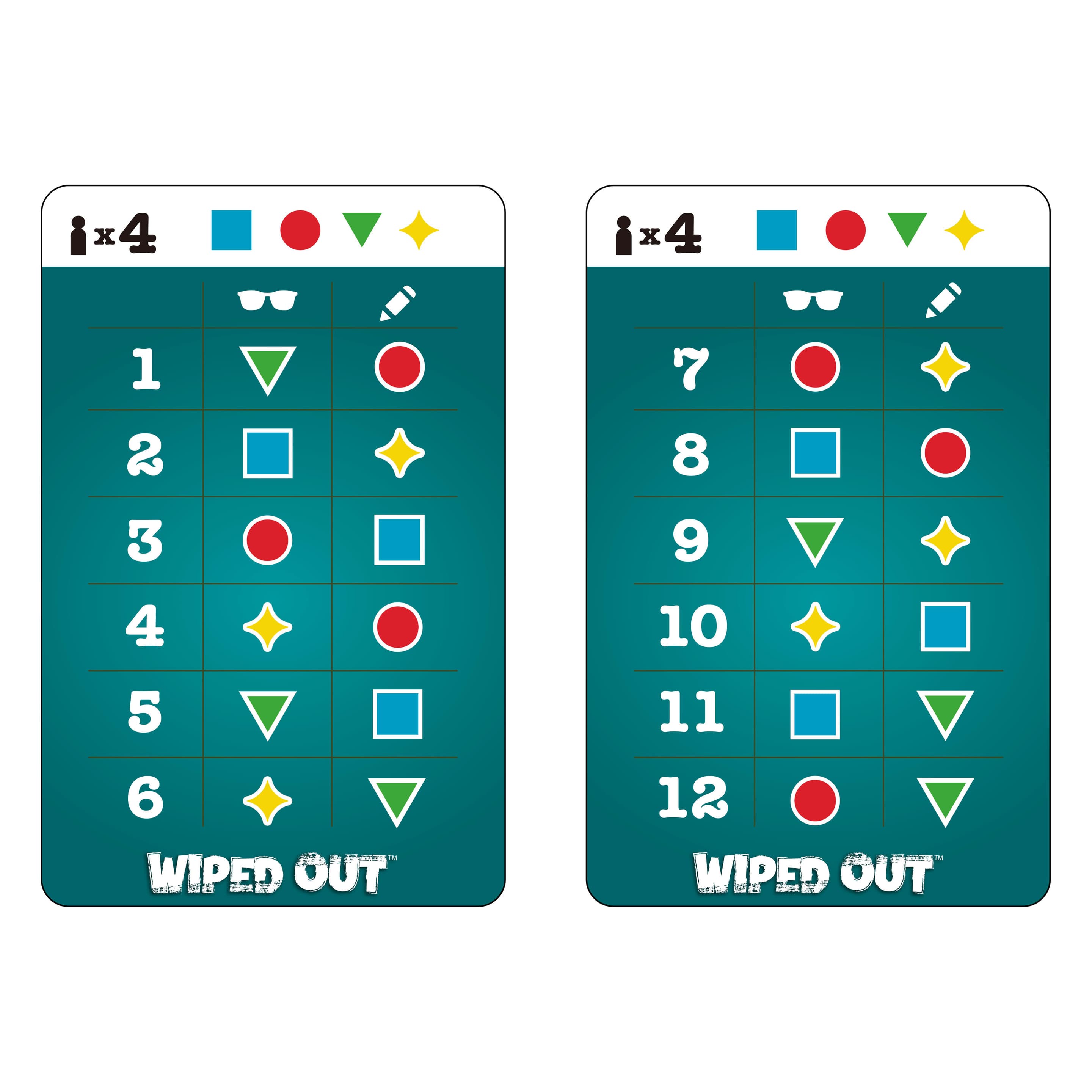Produktbild Wiped Out Partyspiel, Ratespiel für Familien, Teenager, Erwachsene mit löschbaren Hinweisen und Brille für 3 bis 6 Spieler 6 von 6