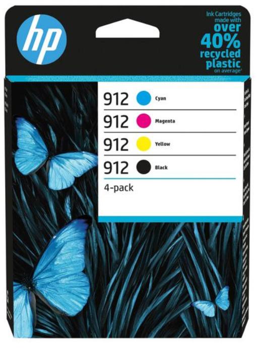 hp 912 Original Druckerpatrone 6ZC74AE Multi schwarz + 3 Farben