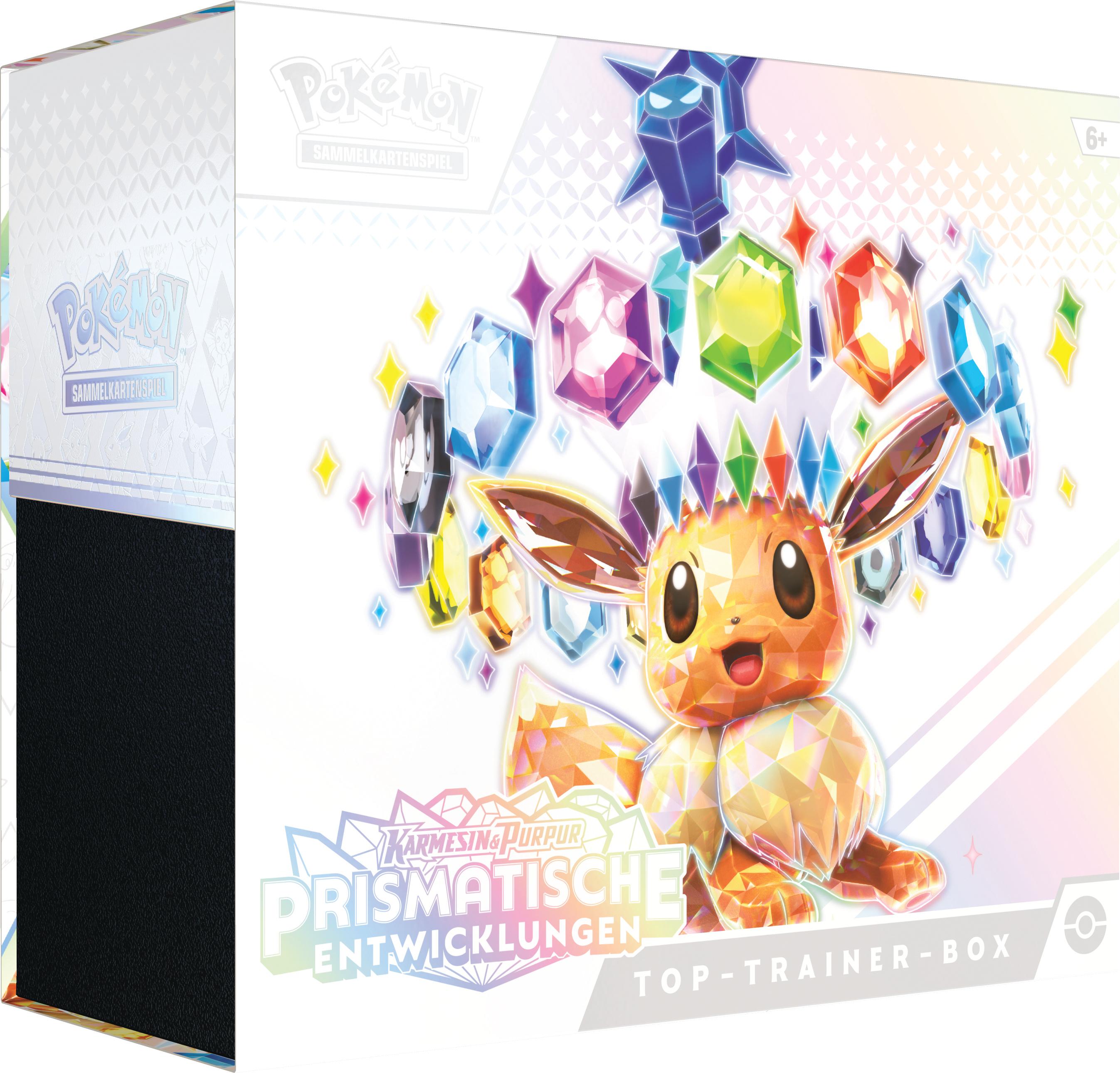 POKÉMON Sammelkartenspiel - Top-Trainer-Box Karmesin&Purpur - Prismatische Entwicklungen