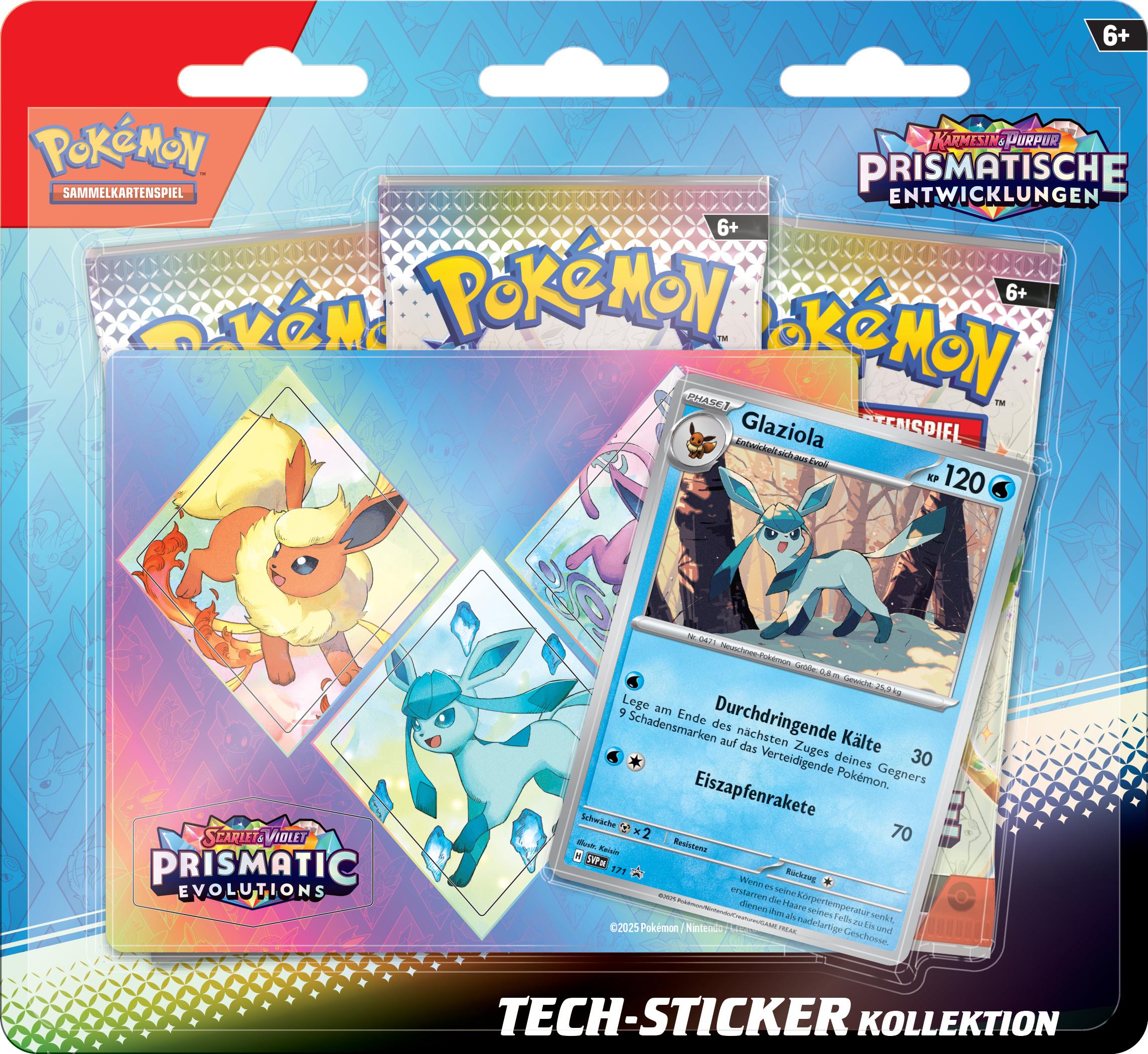 POKÉMON Sammelkartenspiel - Tech-Sticker-Kollektion Karmesin&Purpur - Prismatische Entwicklungen