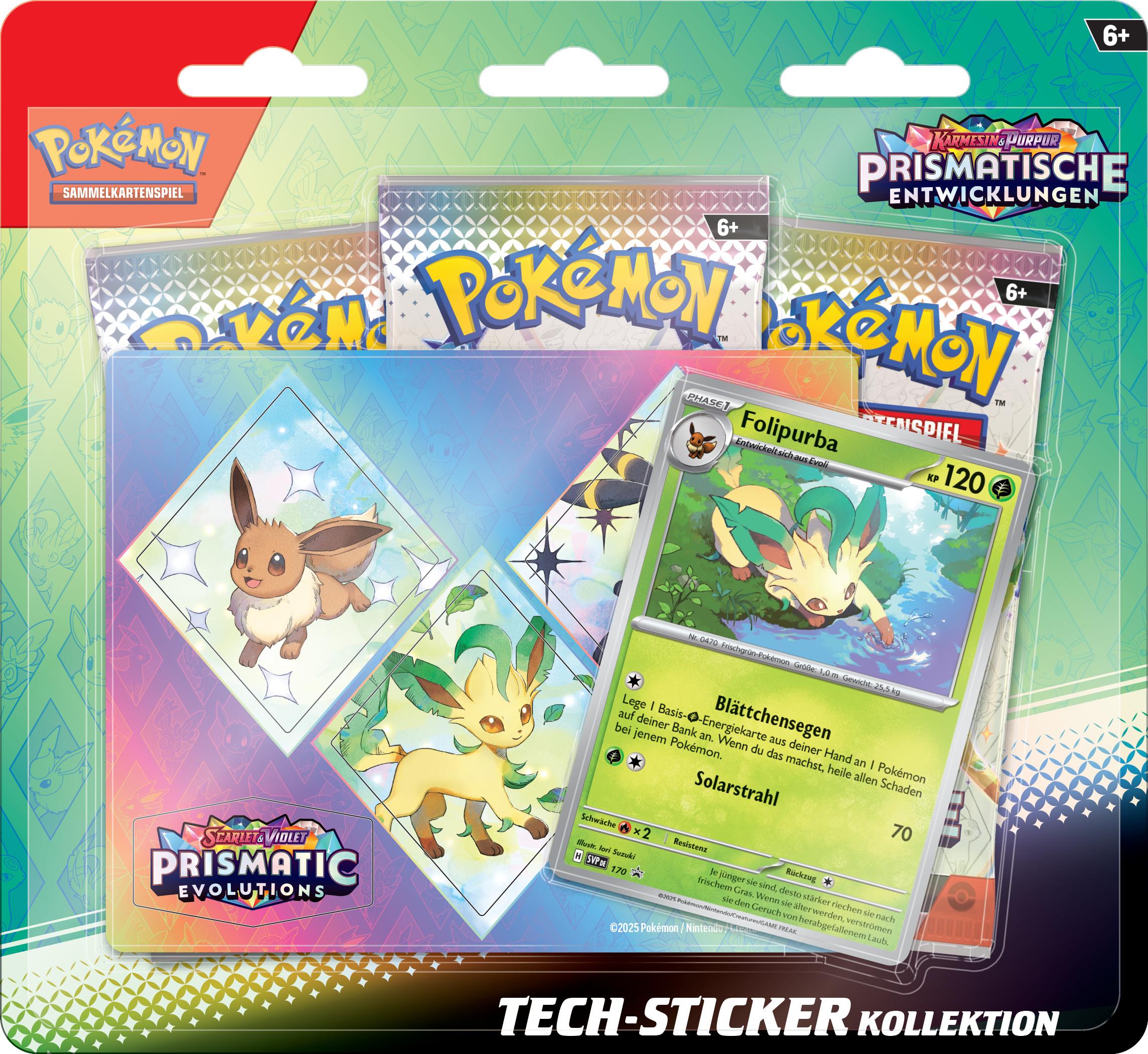 Produktbild POKÉMON Sammelkartenspiel - Tech-Sticker-Kollektion Karmesin&Purpur - Prismatische Entwicklungen 5 von 5