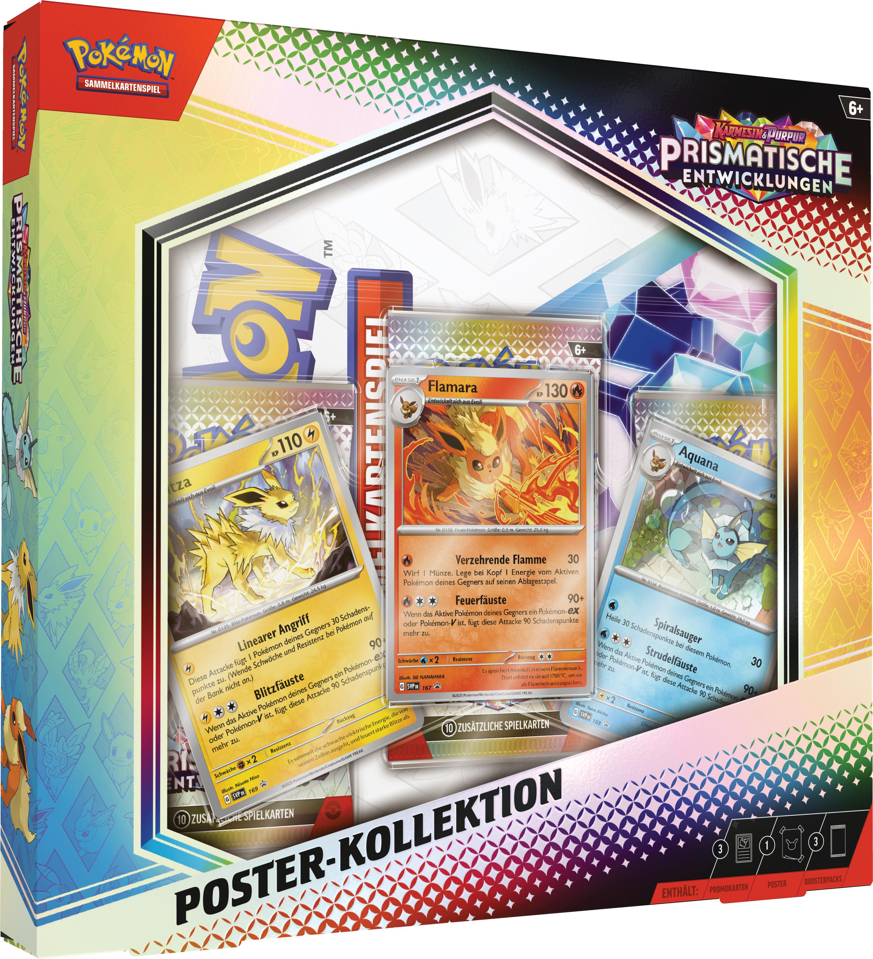 POKÉMON Sammelkartenspiel - Poster-Kollektion Karmesin&Purpur - Prismatische Entwicklungen