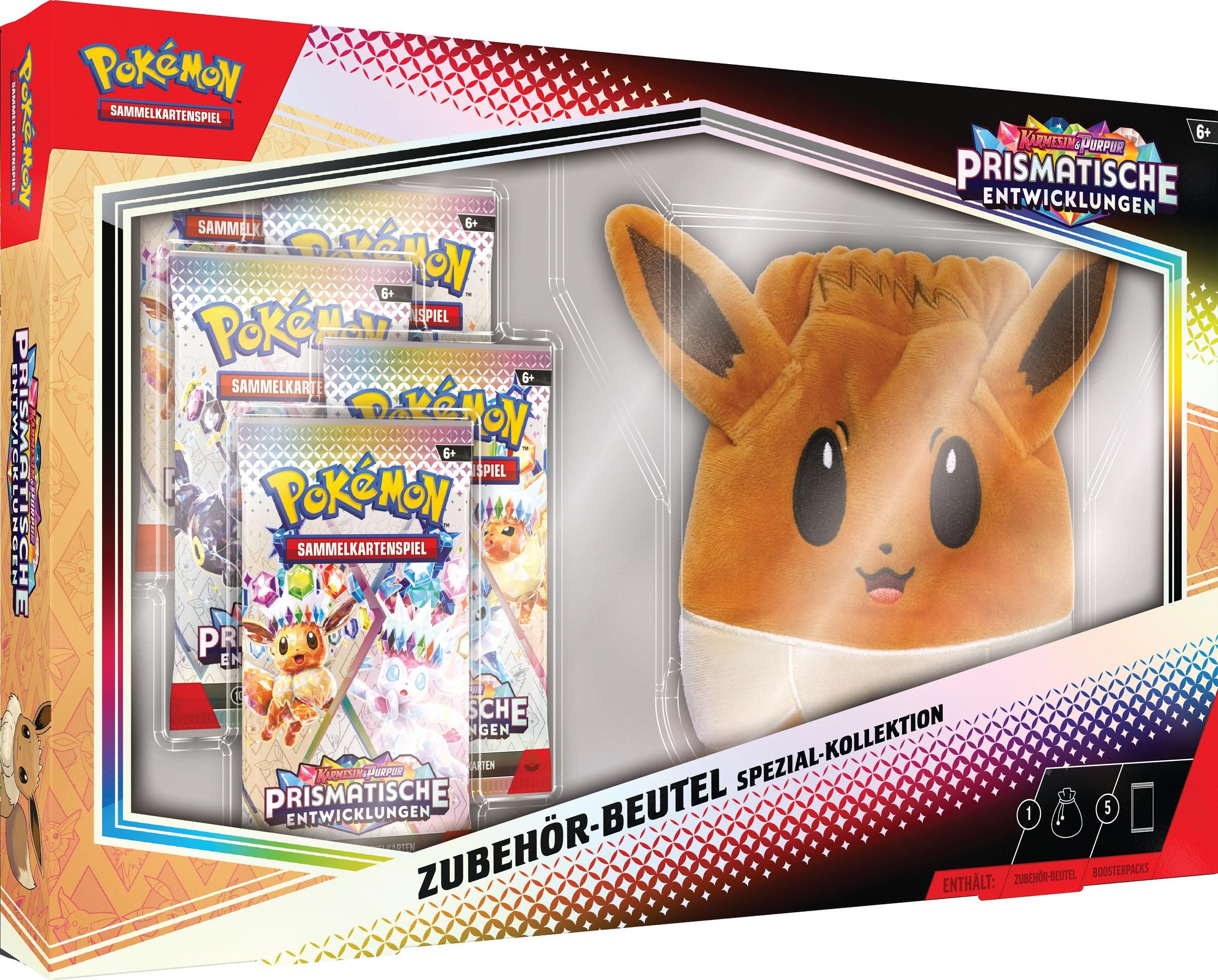 POKÉMON Sammelkartenspiel - Spezial-Kollektion Karmesin & Purpur – Prismatische Entwicklungen: Zubehör-Beutel