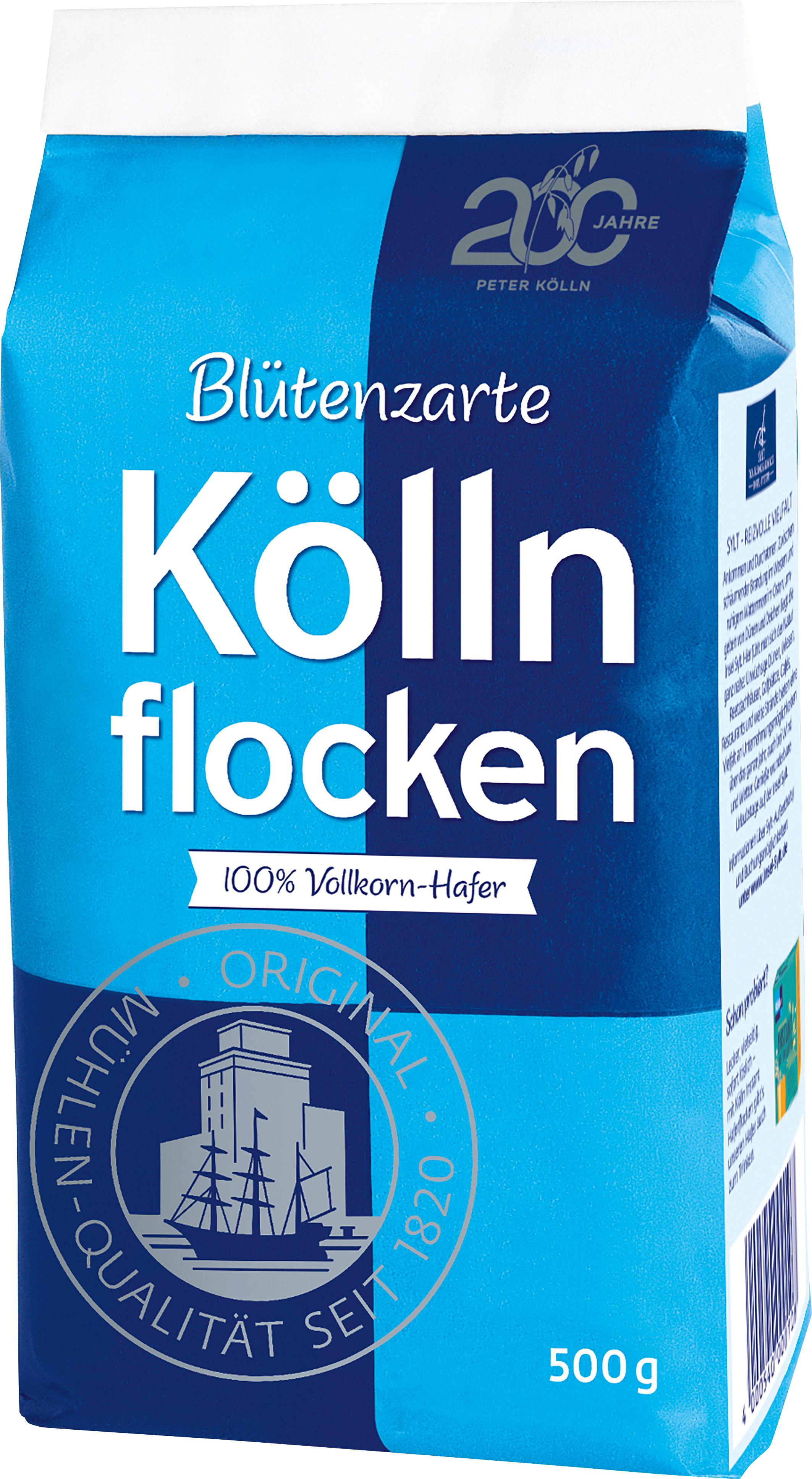 Blütenzarte Köllnflocken 500g - 100 % Vollkorn-Hafer