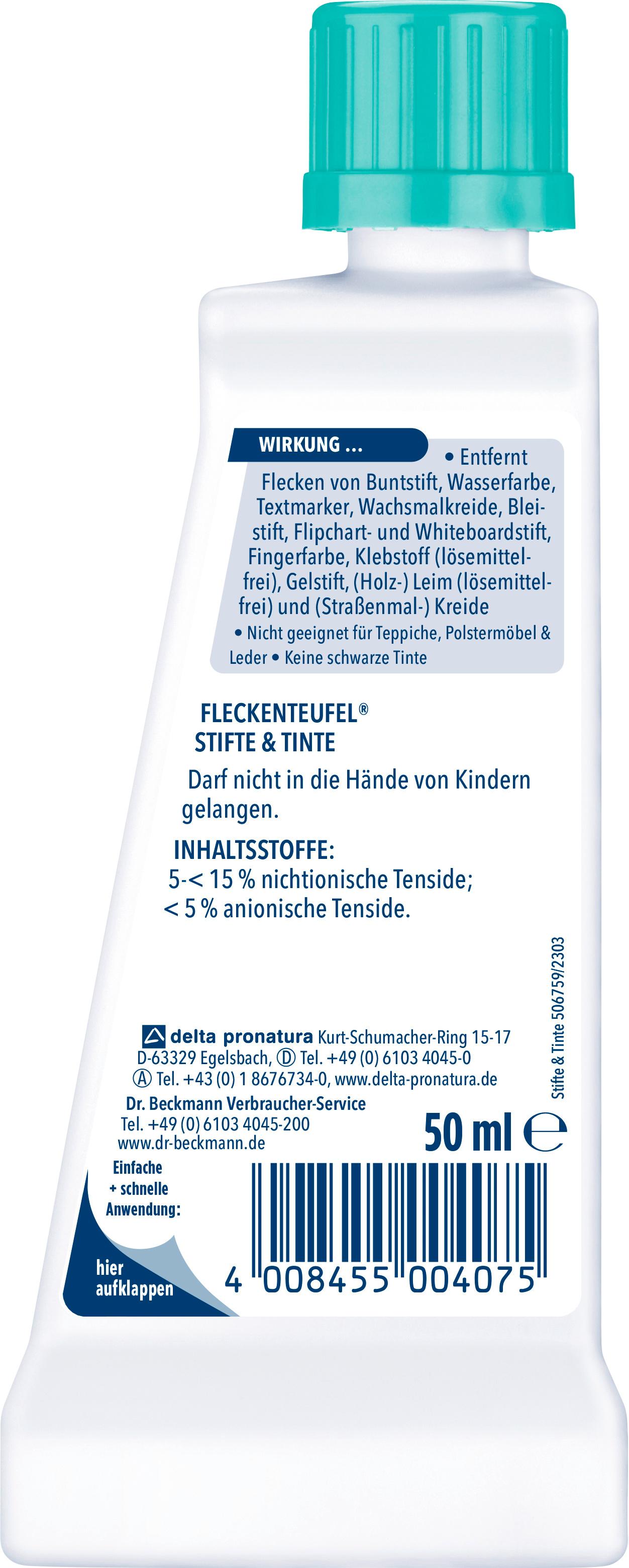 Produktbild Dr.Beckmann Fleckenteufel Stifte&Tinte 2 von 2