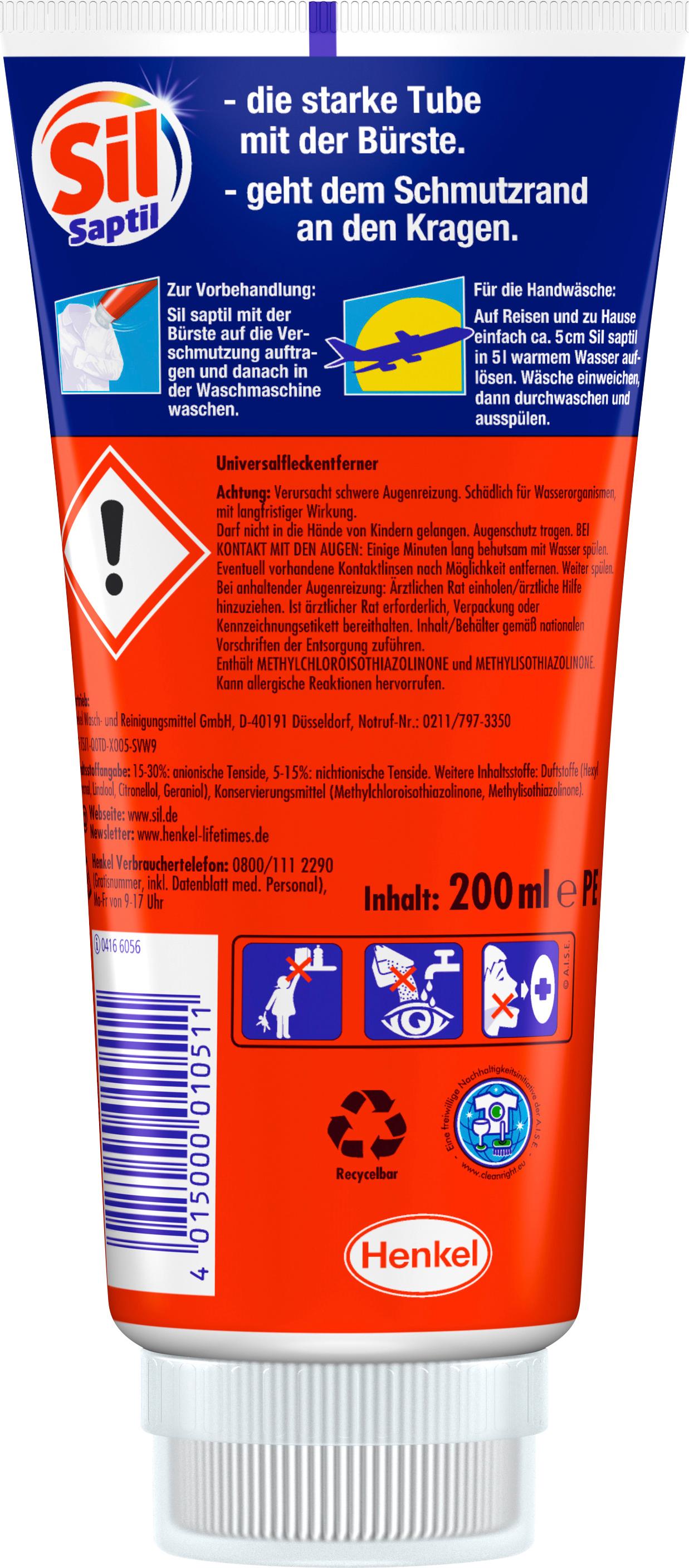 Produktbild Sil Saptil für Reise&Vorbehandlung 2 von 3