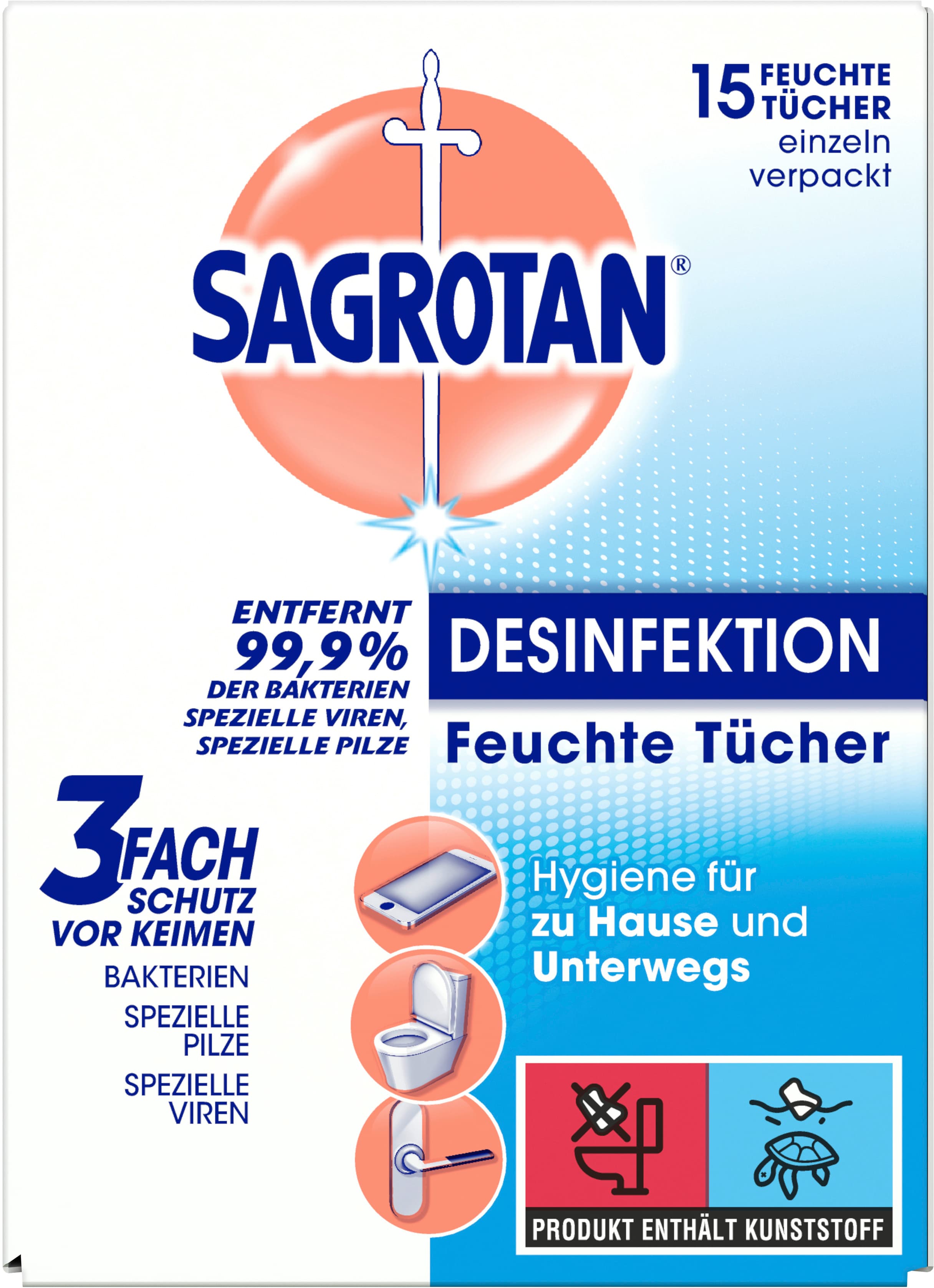 SAGROTAN DESINFEKTIONS-TUCH 15ER
