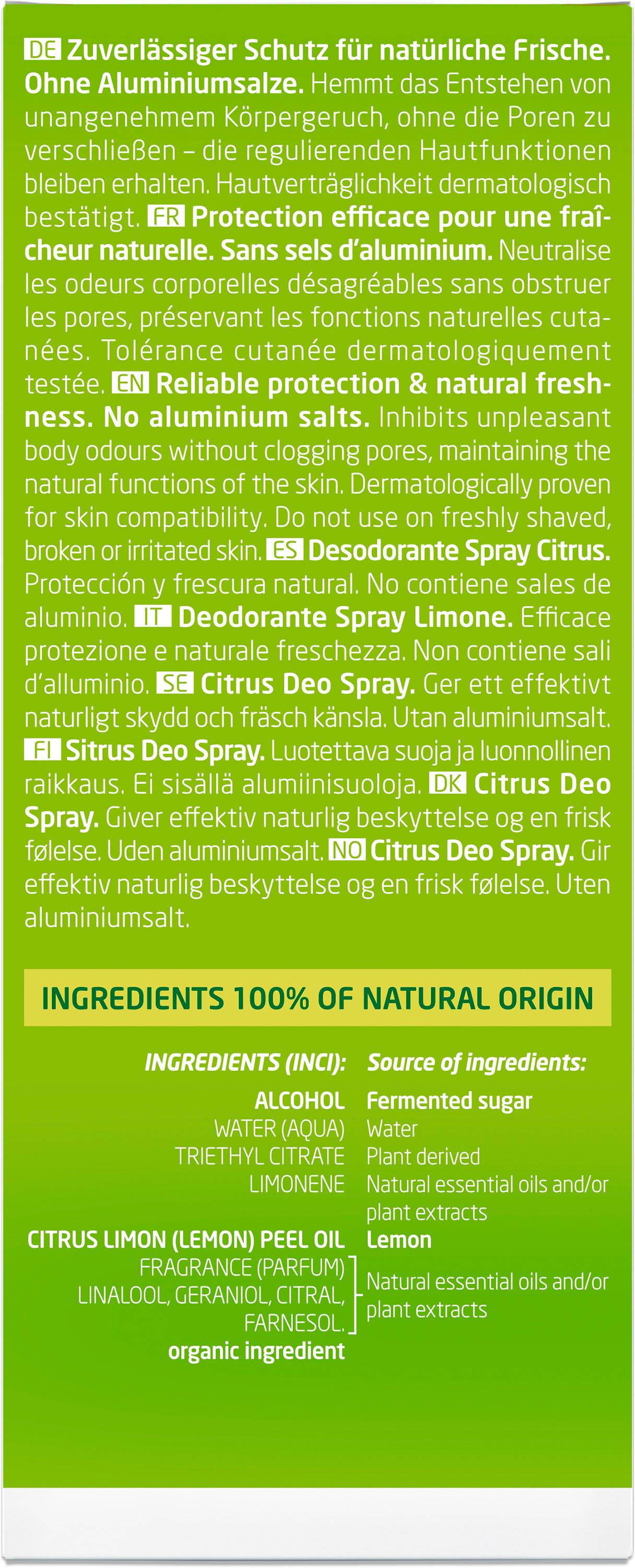 Produktbild Weleda CITRUS Fresh Deo Spray 3 von 4