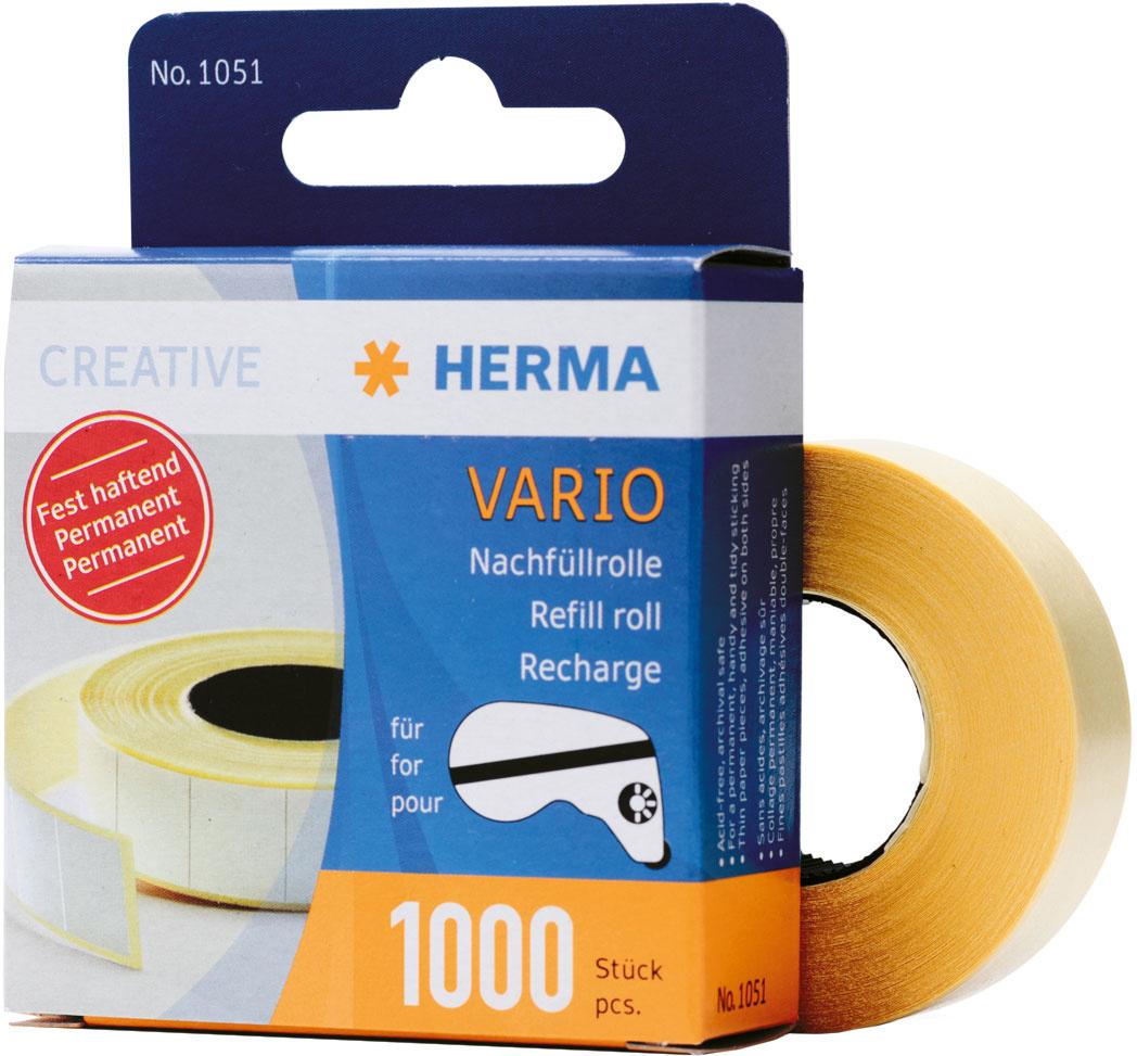 HERMA Vario fest haftend 1000 Klebestücke Nachfüllung