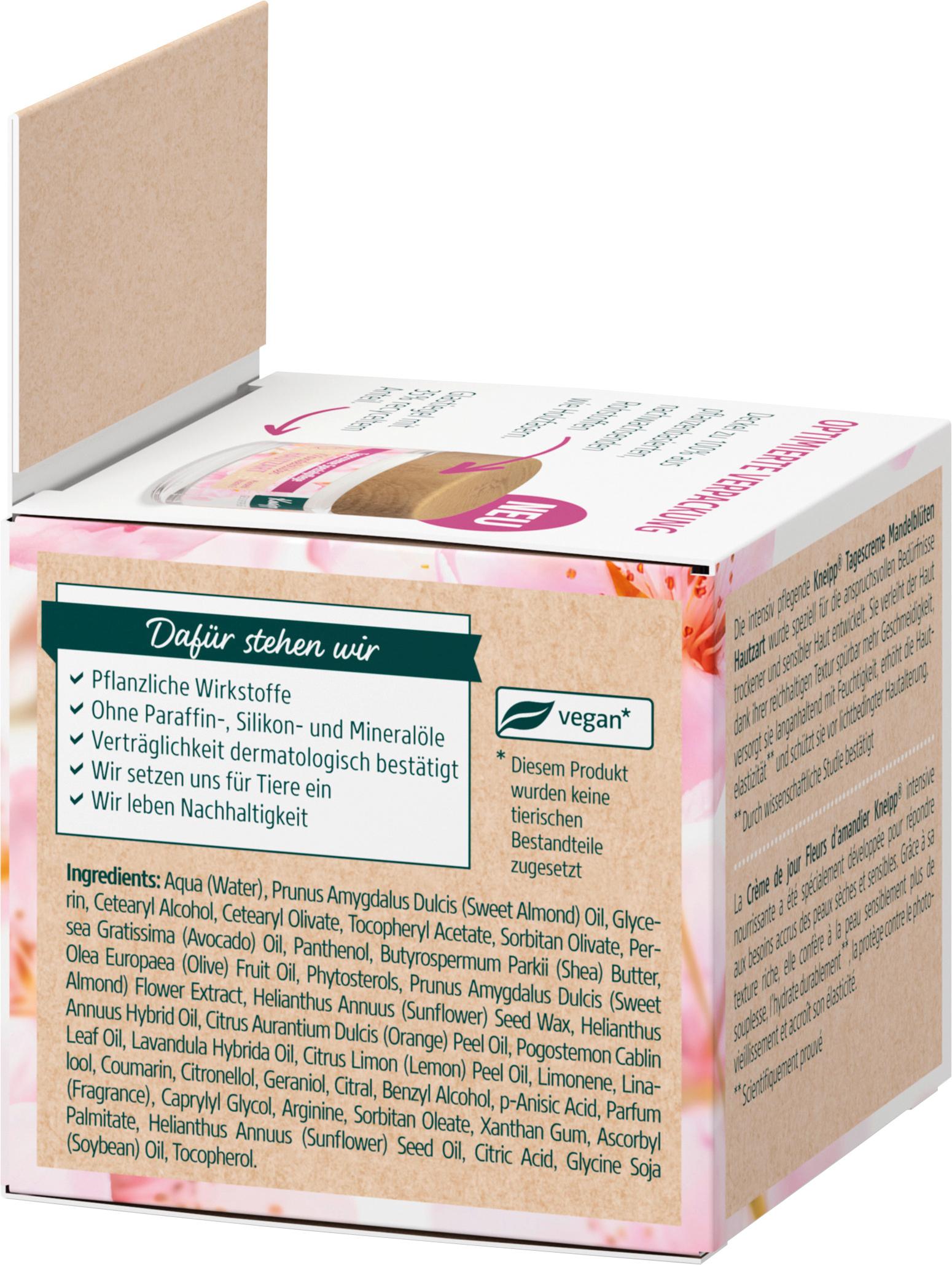 Produktbild Kneipp Tagescreme Spezialpflege Mandelblüten Hautzart 3 von 6