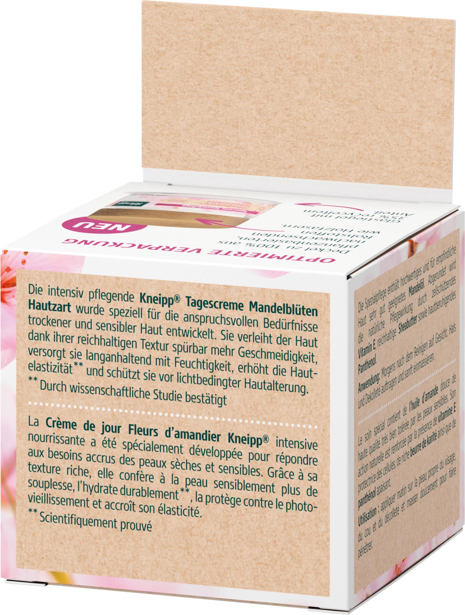 Produktbild Kneipp Tagescreme Spezialpflege Mandelblüten Hautzart 2 von 6