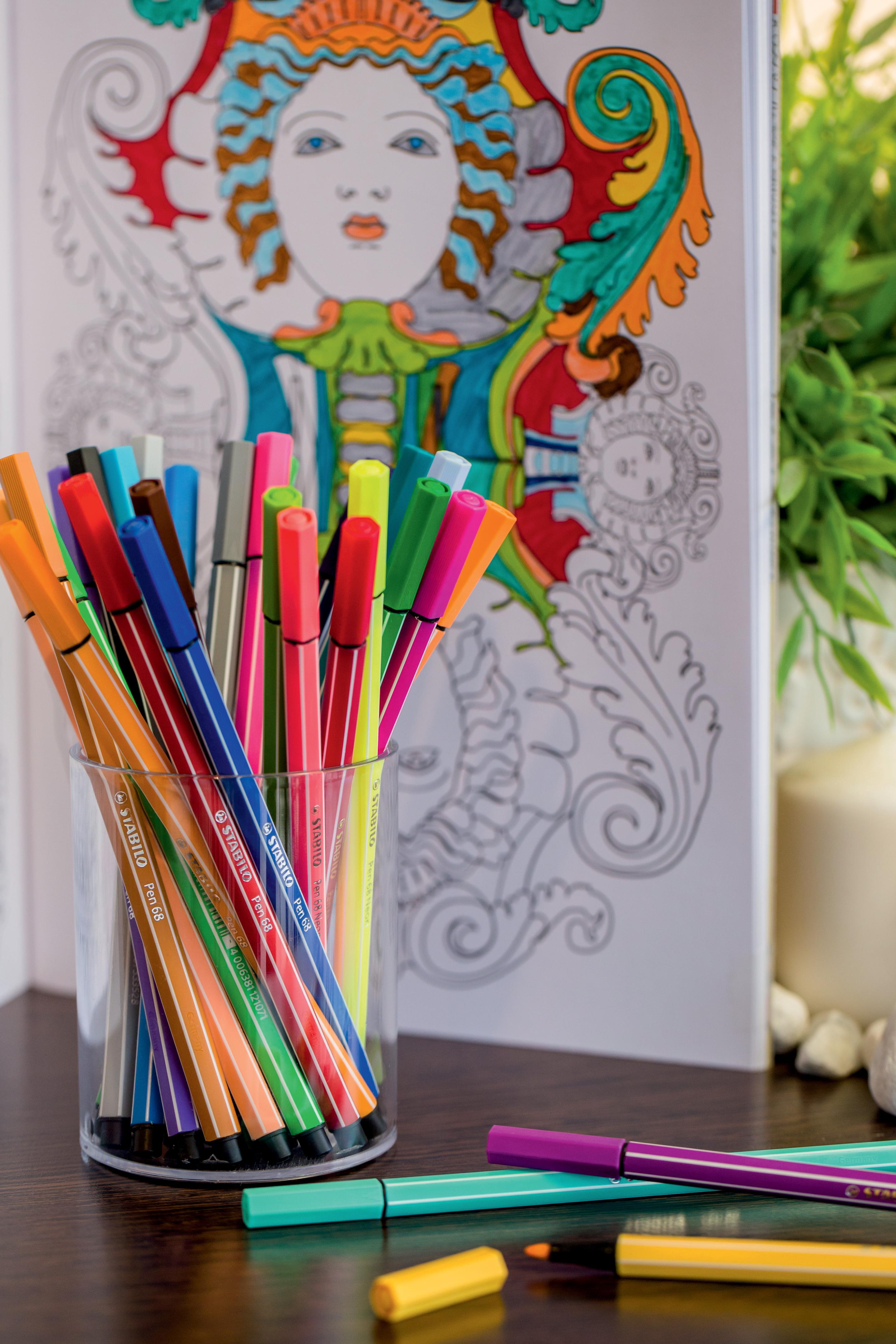 Produktbild STABILO® Premium-Fasermaler - STABILO Pen 68 - 10er Pack - mit 10 verschiedenen Farben 4 von 11