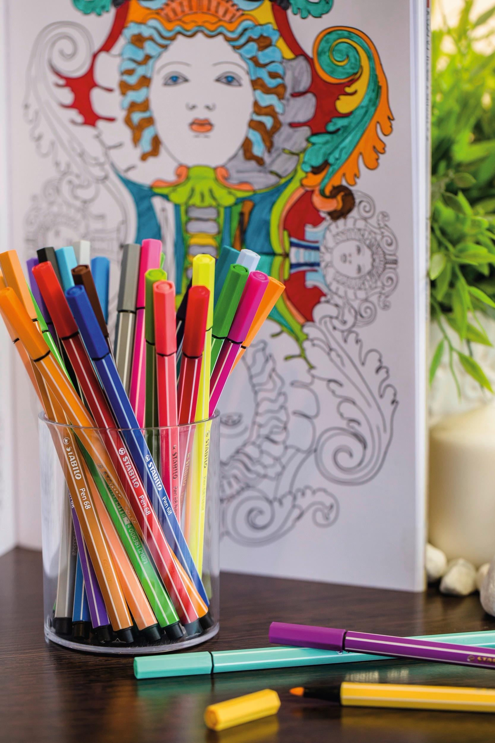 Produktbild STABILO® Premium-Fasermaler - STABILO Pen 68 - 10er Pack - mit 10 verschiedenen Farben 7 von 11