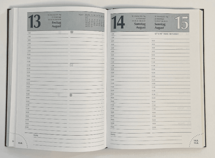 Kalender-Buch 2027 A5  CAPYS braun