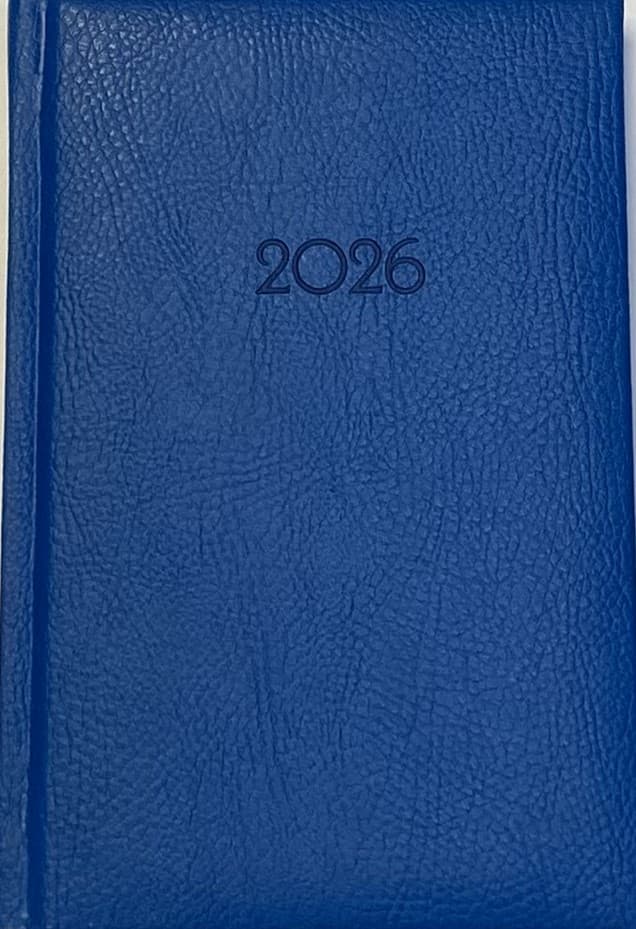 Kalender-Buch 2026 A6  PRESTIGE BLAU