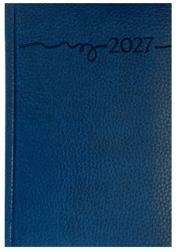 KALENDER-BUCH 2027 A6 Armonia Blau