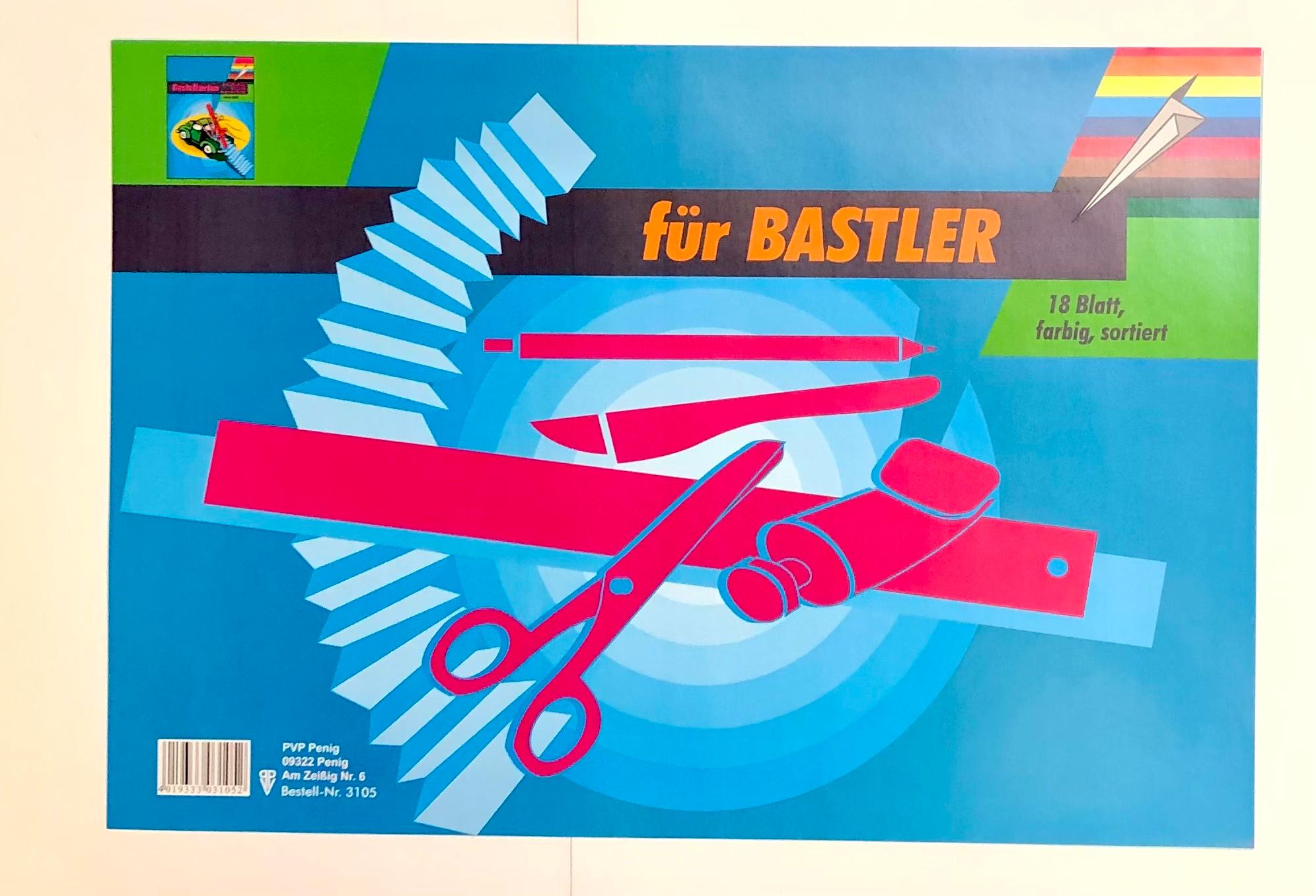 Bastelmappe mit 18 Blatt Bastelpapier A3