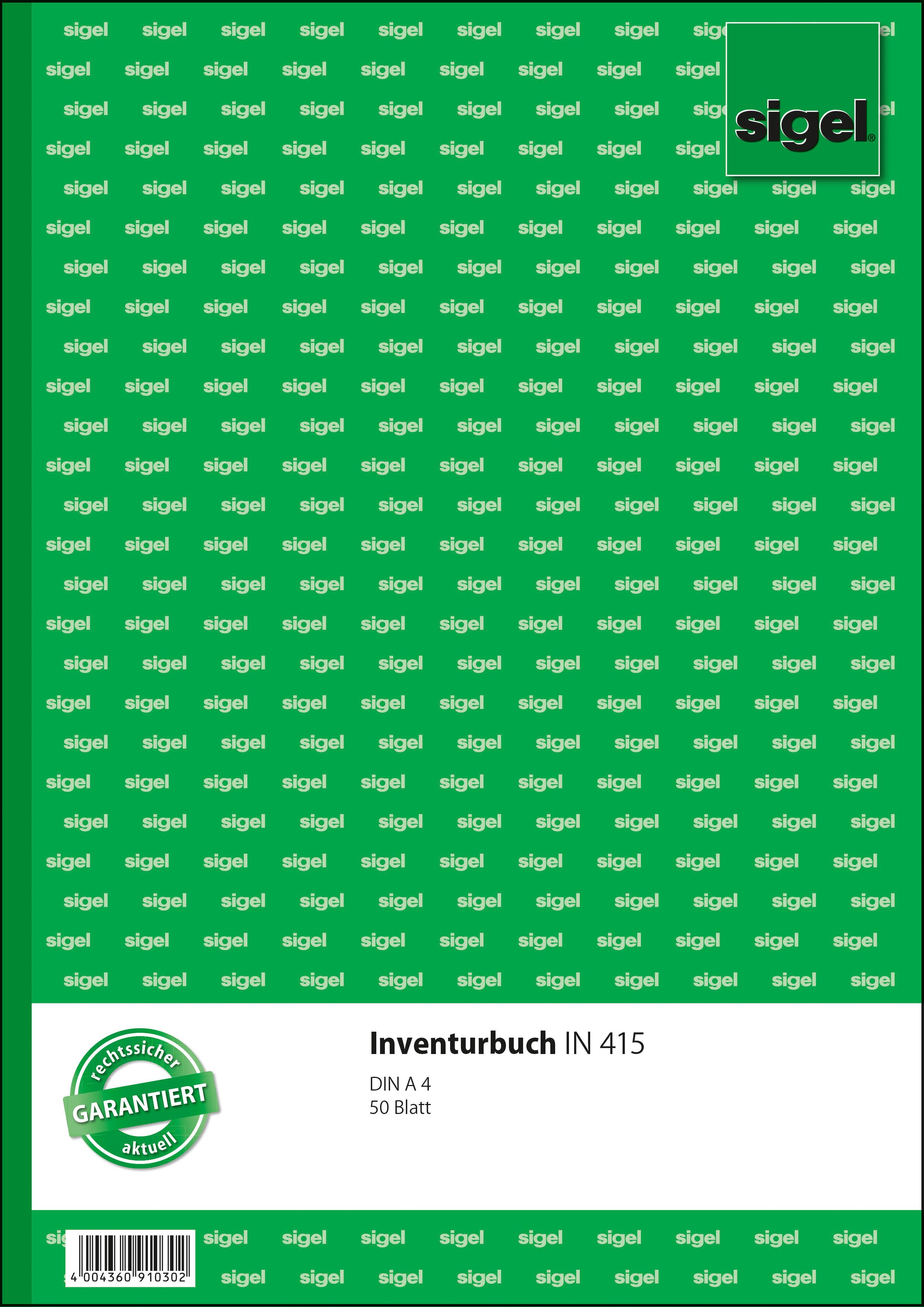 sigel Inventurbuch IN415 A4 50Blatt
