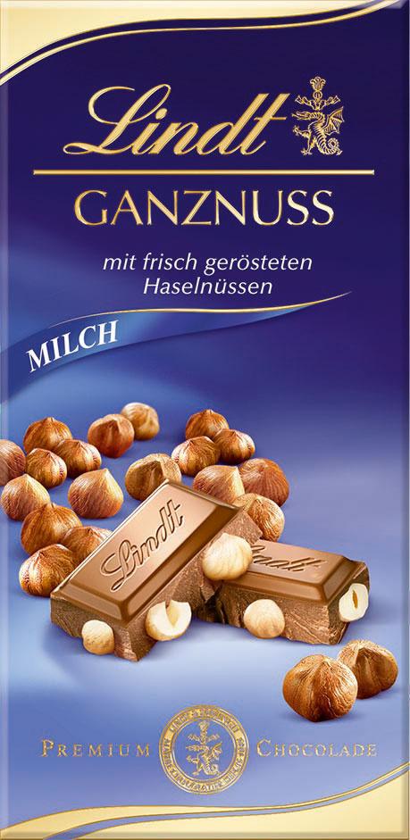 Lindt Ganznuss Tafel Milch