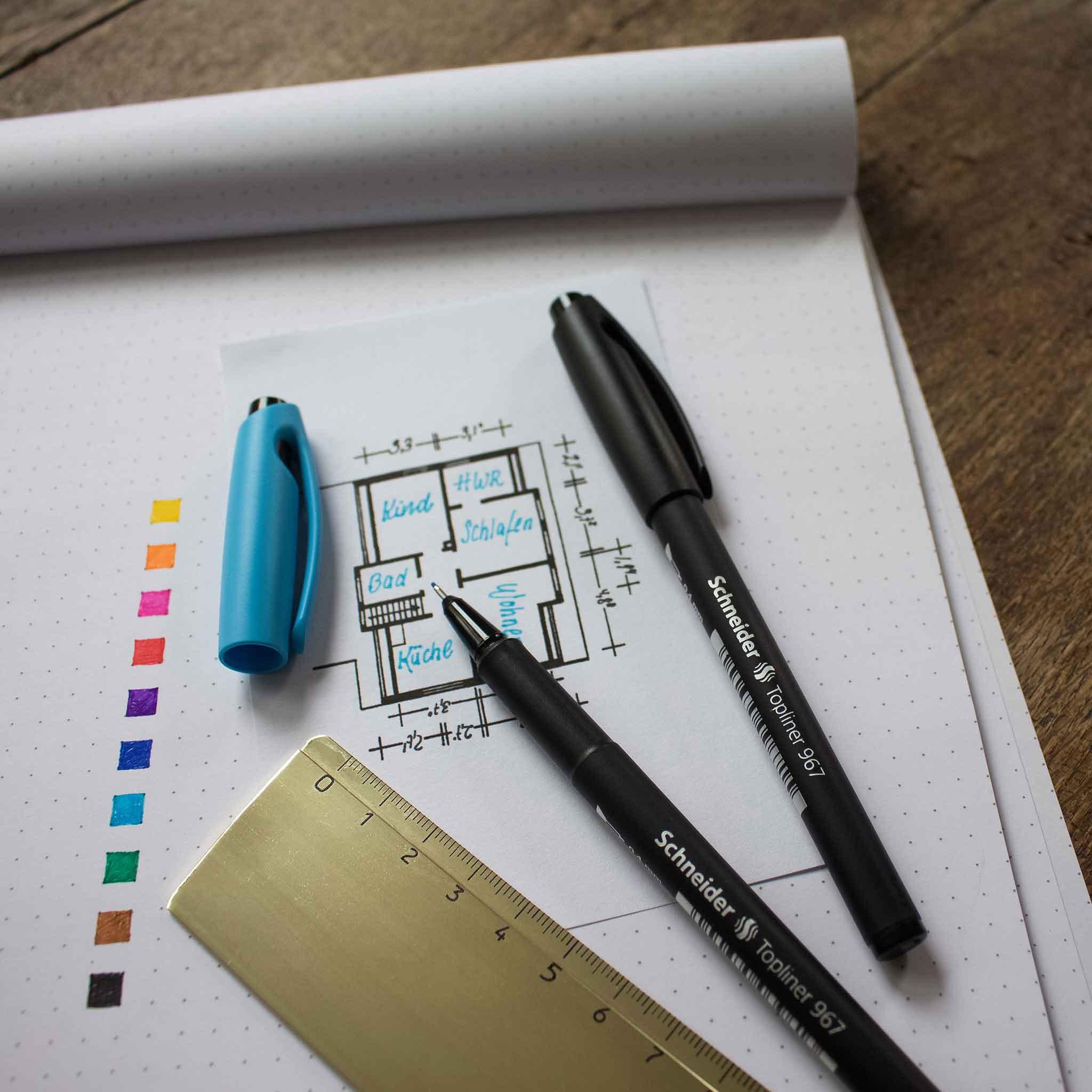 Produktbild Schneider Fineliner 967 0,4mm schwarz 3 von 4