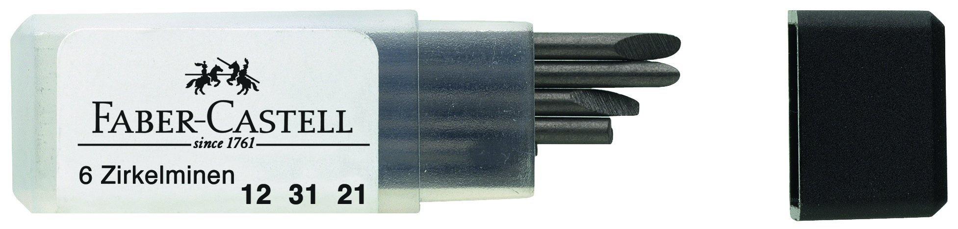 FABER-CASTELL Zirkel  CASTELL Mine 6er-Dose