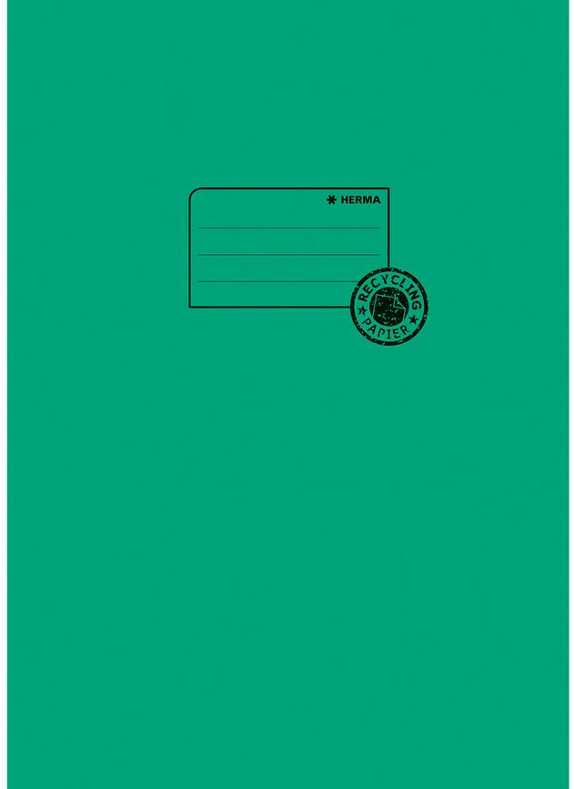 HERMA Hefthülle A4 aus Papier dunkelgrün