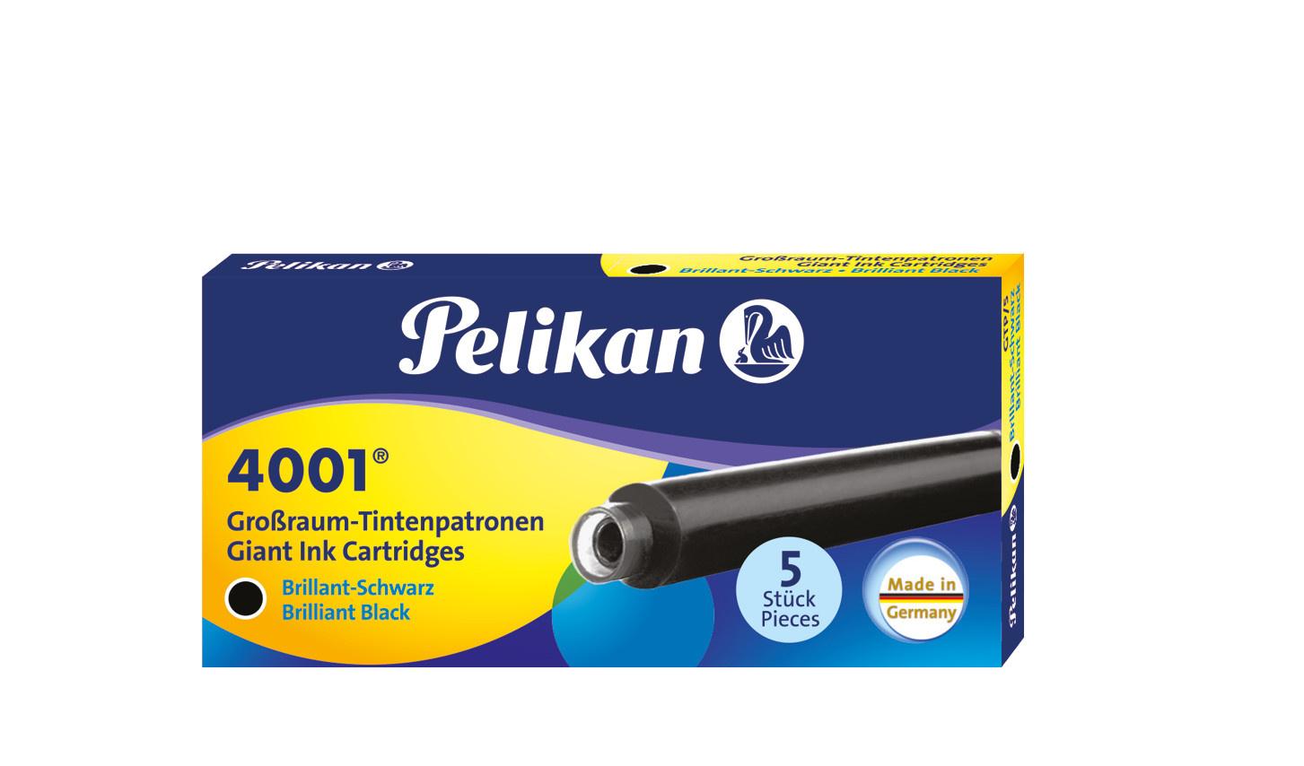 Pelikan Großraumtintenpatrone 4001 brillant-schwarz 5er-Pack