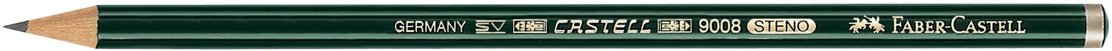 FABER-CASTELL Bleistift CASTELL 9008 Stenostift 2B