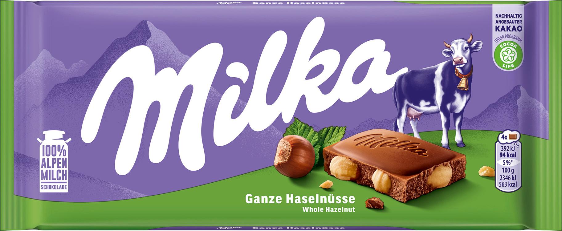 Milka Ganze Haselnuss Schokolade