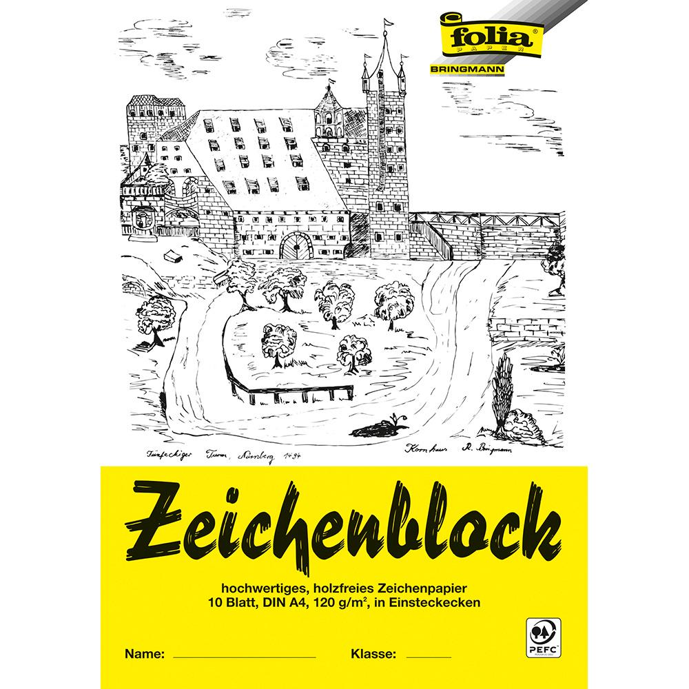 folia Zeichenblock A4 10 lose Blätter