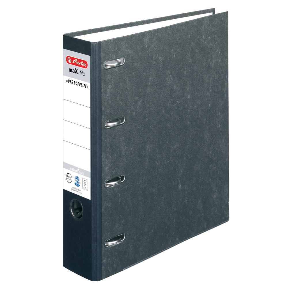 herlitz Doppelordner maX.file nature A4
