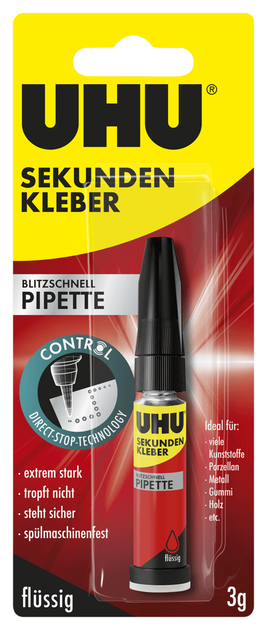 UHU Sekundenkleber Pipette
