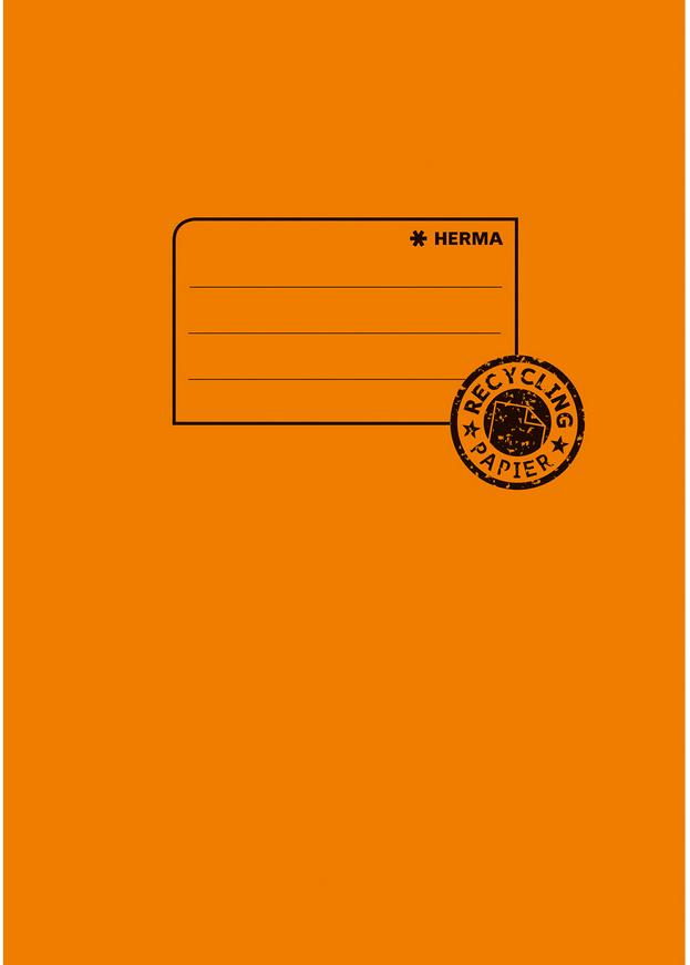 HERMA Hefthülle A5 aus Papier orange