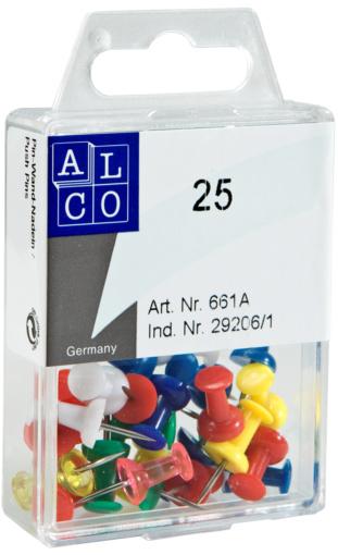 ALCO Pin-Wand-Nadeln 120 Stück farbig